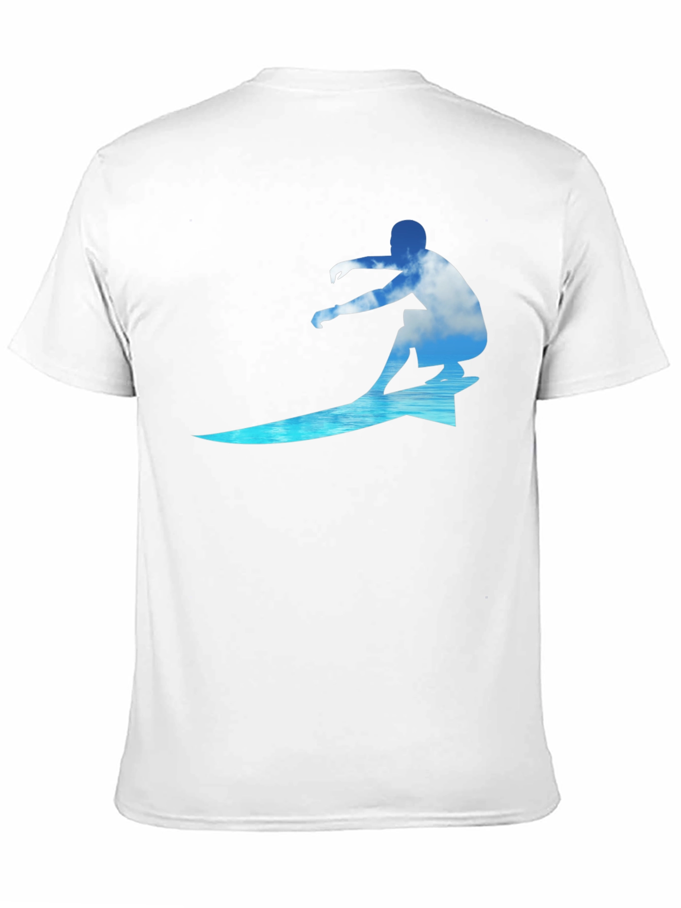 Surfing Cloud Graphic Black T-Shirt