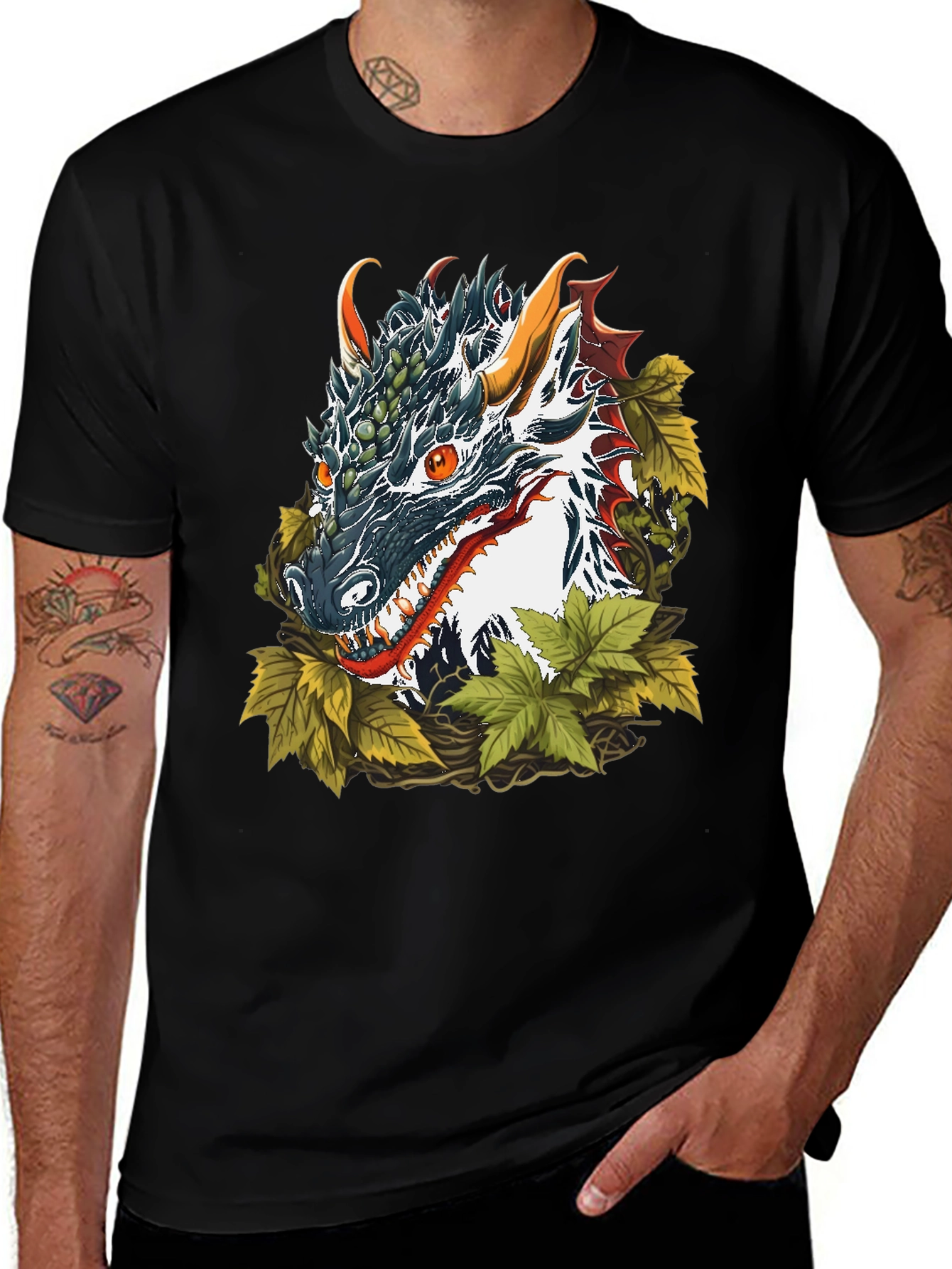 Dragon Graphic Tee - Fantasy Style