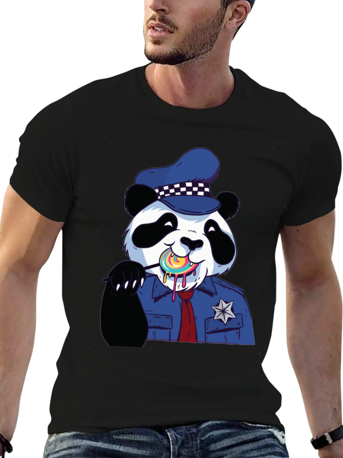 Panda Police Lollipop T-Shirt