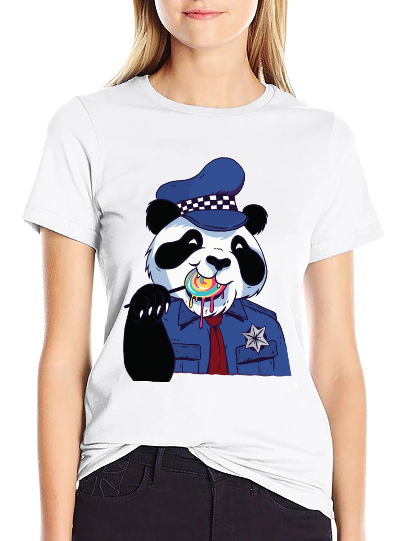 Panda Police Lollipop T-Shirt