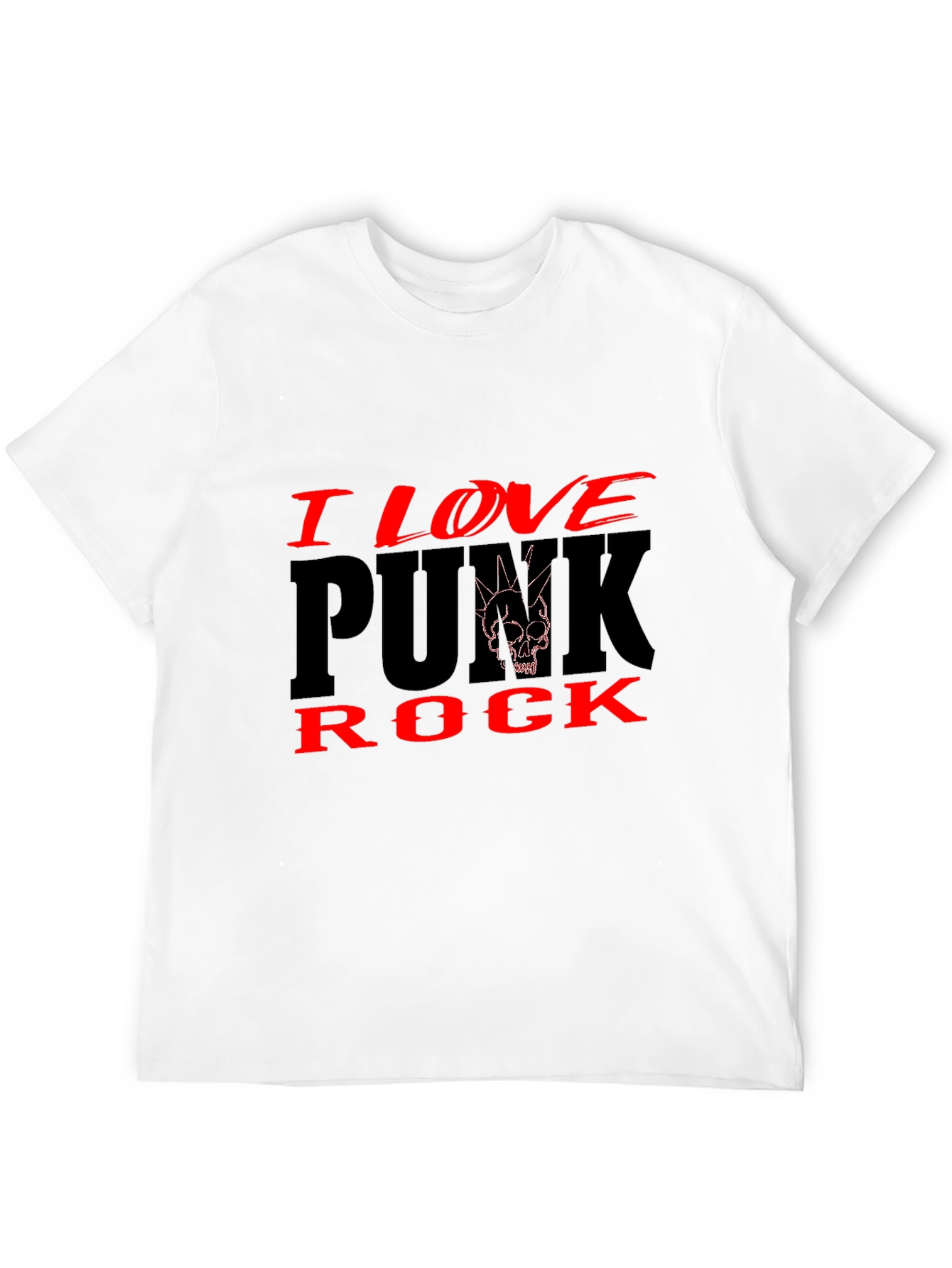I Love Punk Rock Black Graphic Tee