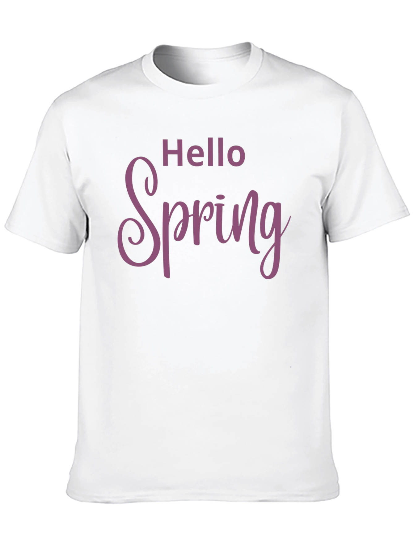 Hello Spring Black T-Shirt