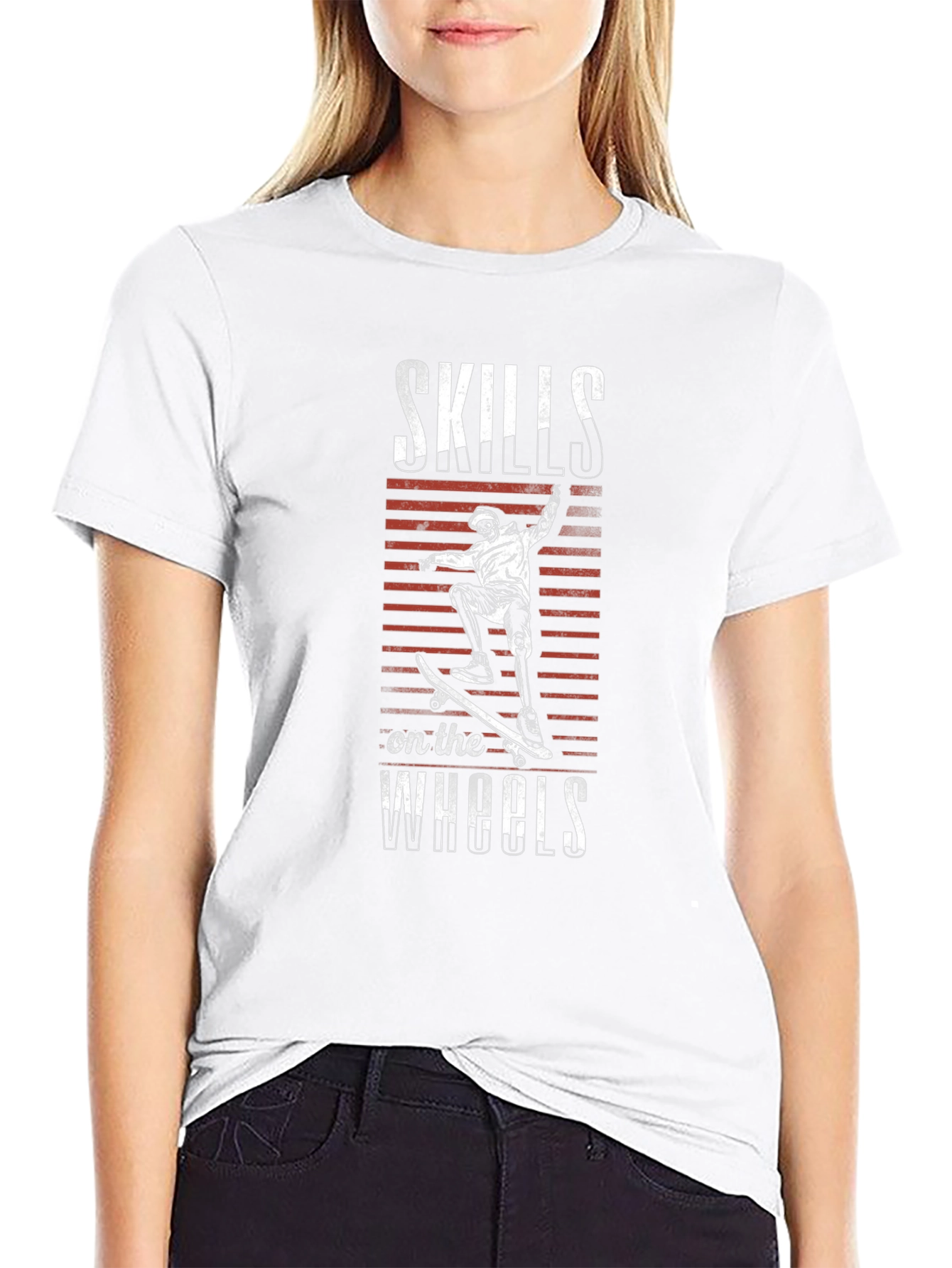 Skills on the Wheels Graphic Tee - Black