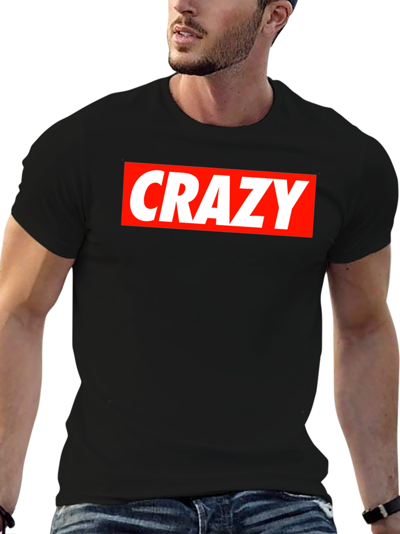Crazy Graphic Tee - Bold Statement T-Shirt