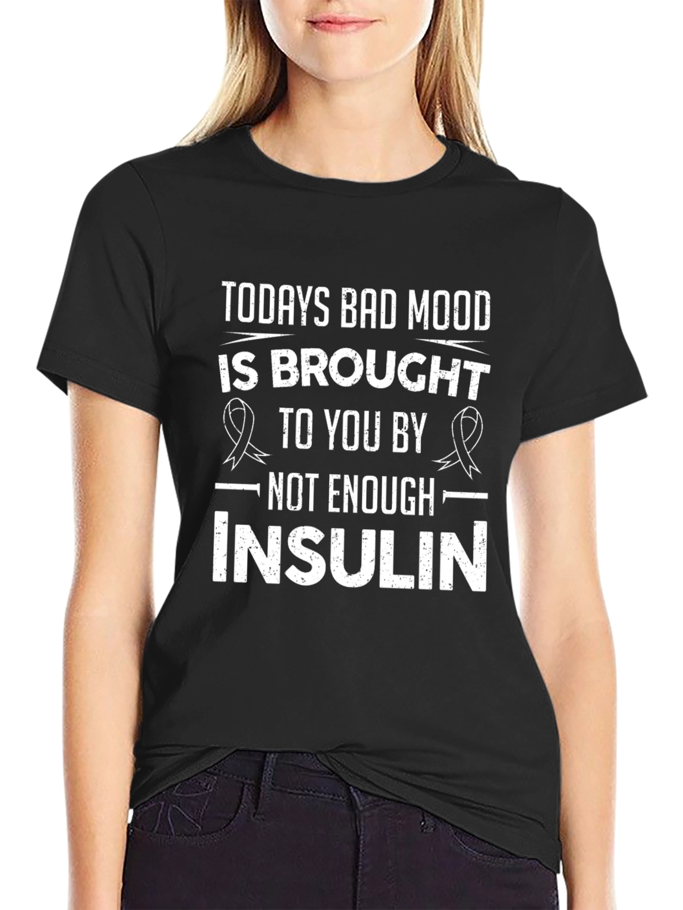 Funny Diabetes T-Shirt - Todays Bad Mood Insulin