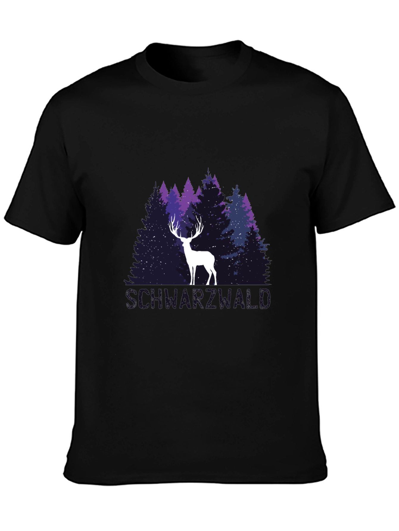 Black Forest Deer Graphic Tee