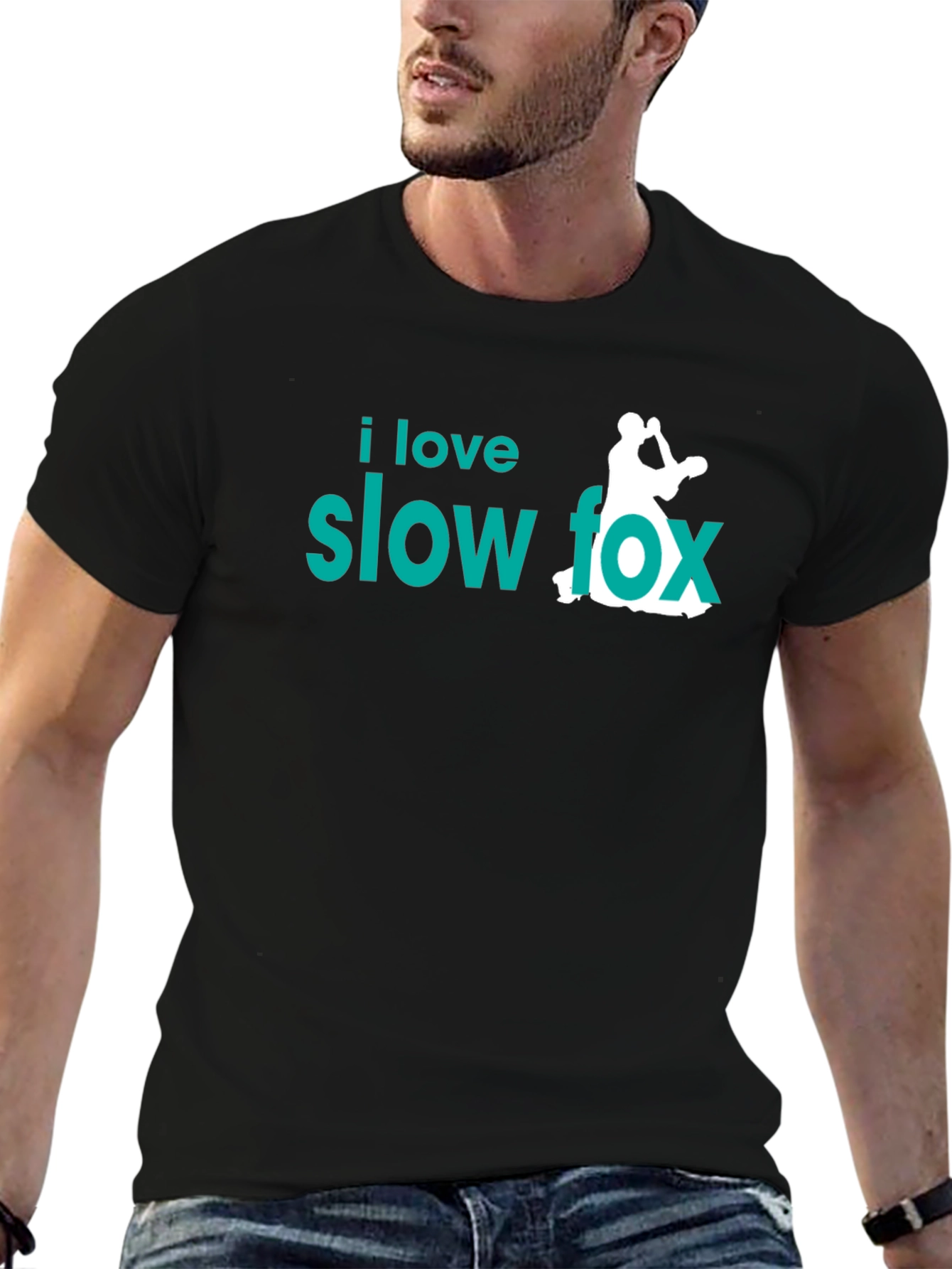 I Love Slow Fox Dance T-Shirt - Black