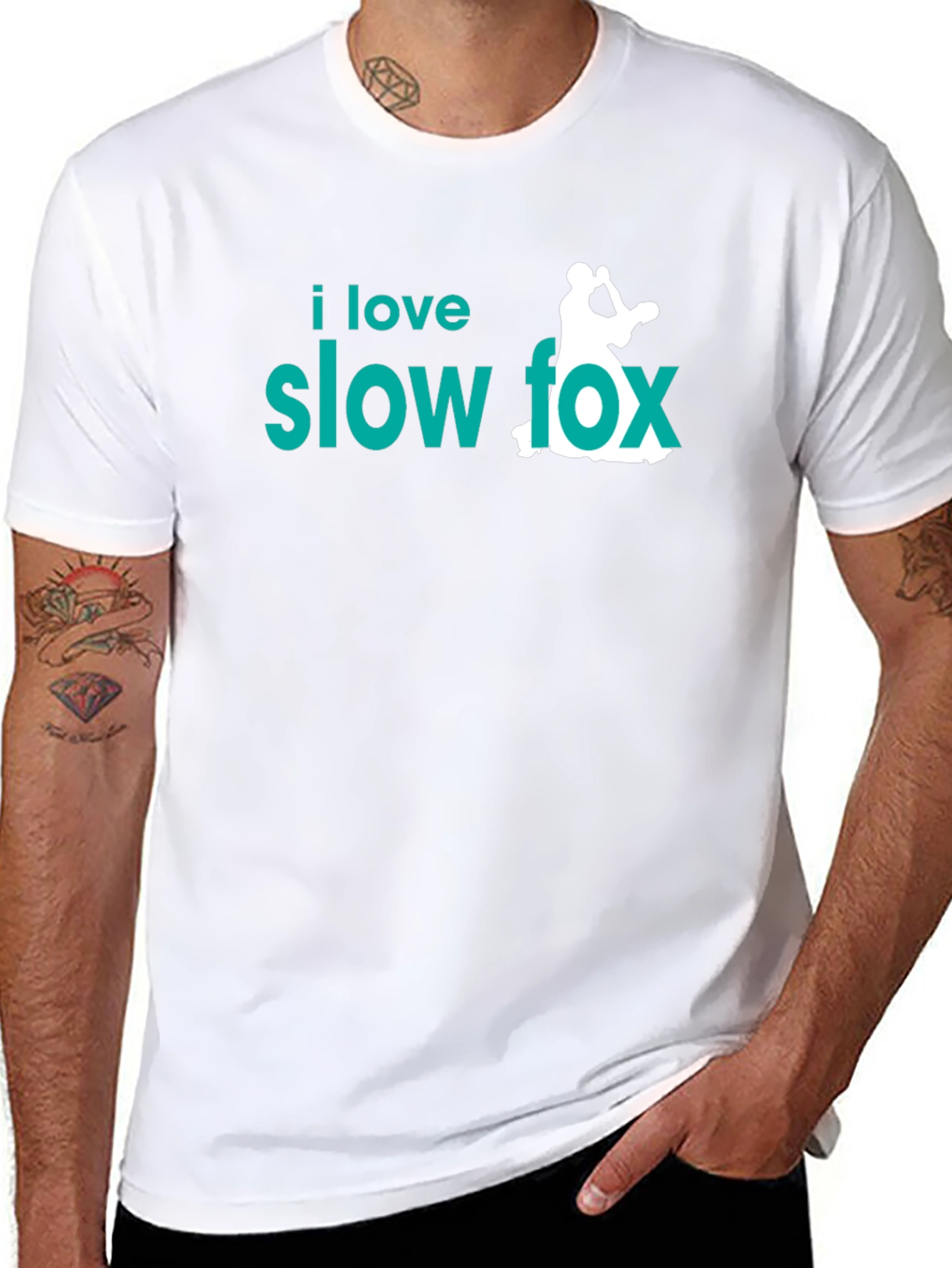 I Love Slow Fox Dance T-Shirt - Black