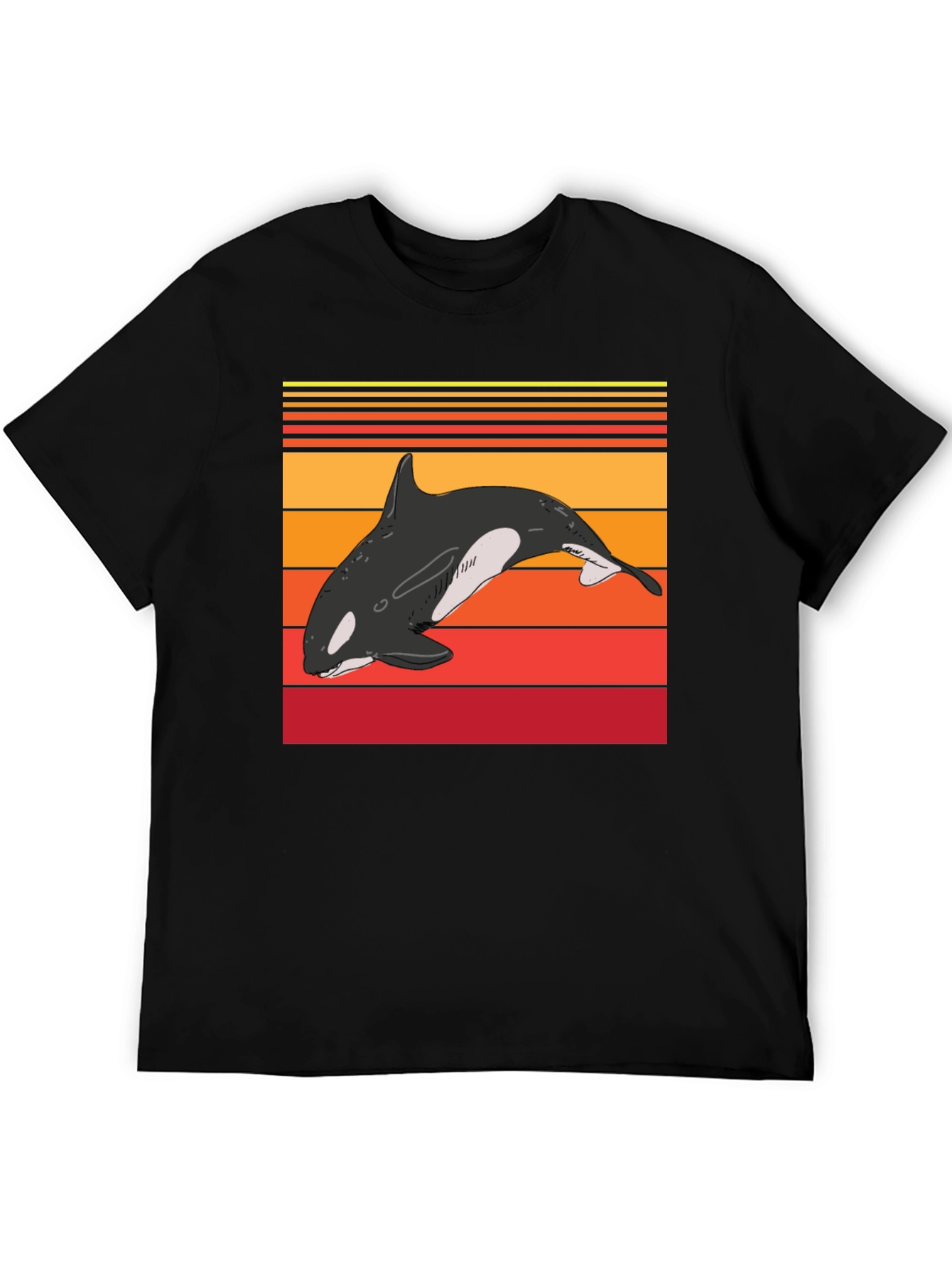 Orca Sunset Graphic T-Shirt