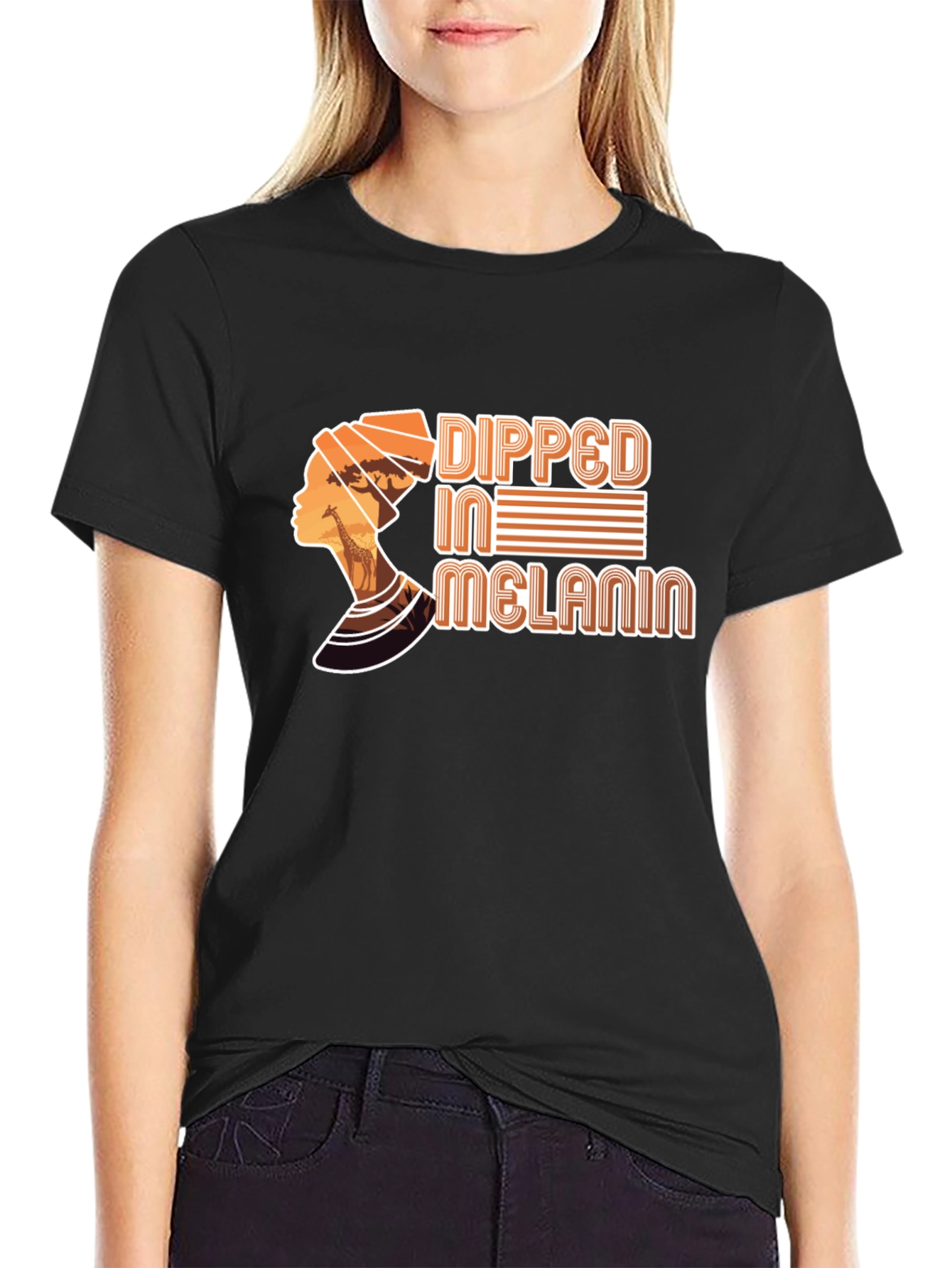 Dipped In Melanin T-Shirt - Black