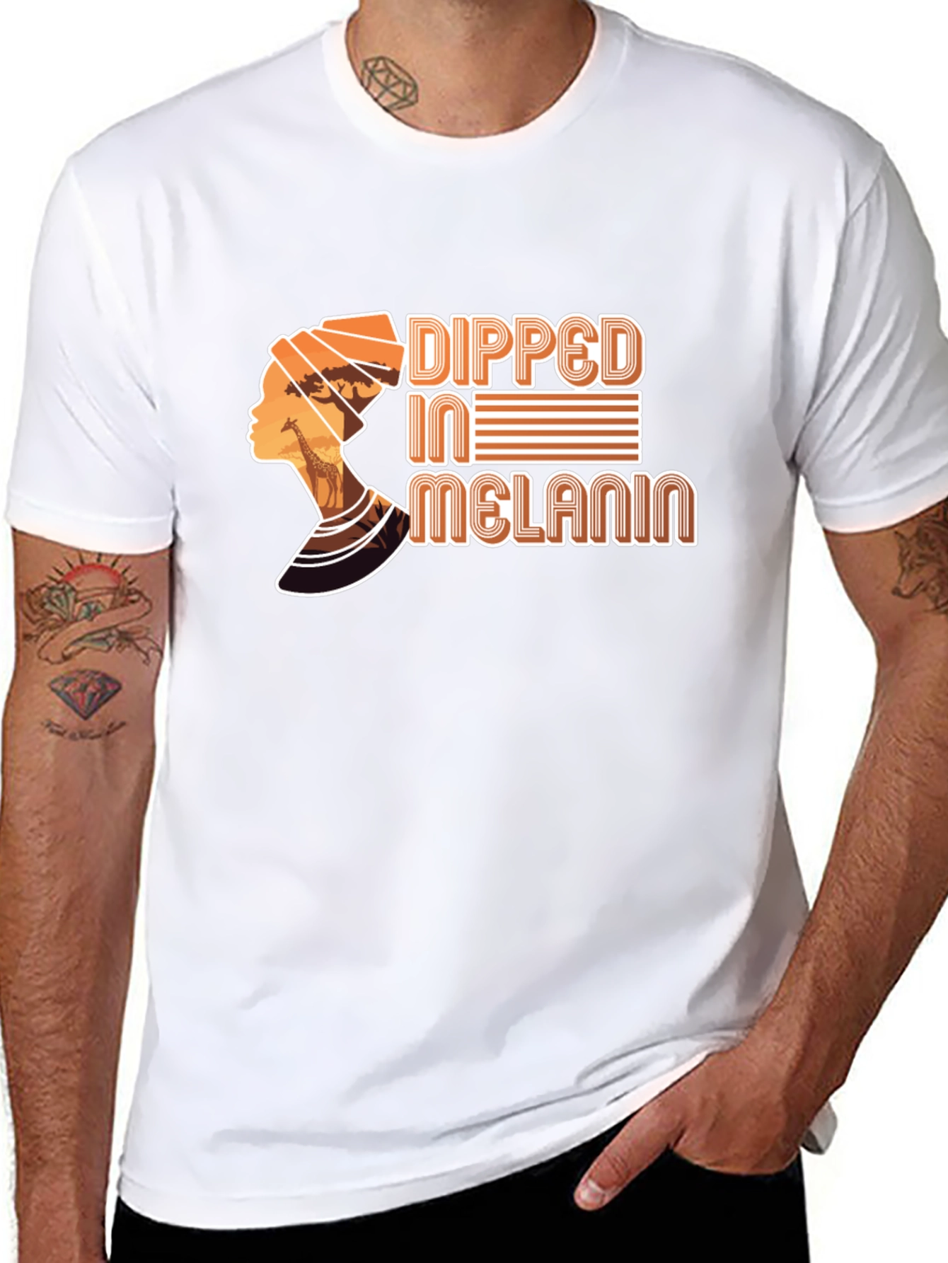 Dipped In Melanin T-Shirt - Black