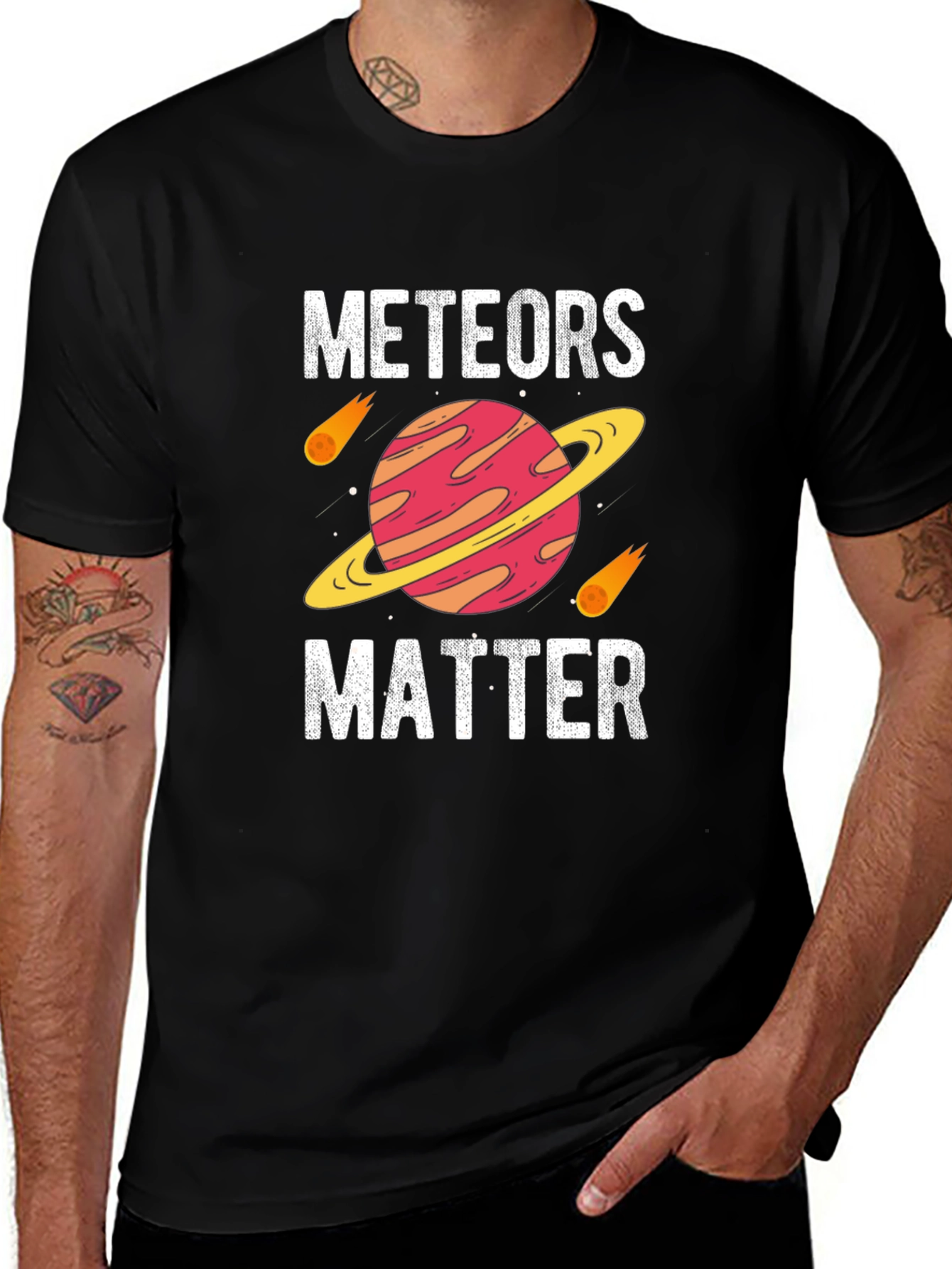 Meteors Matter Graphic T-Shirt - Space Lover Gift