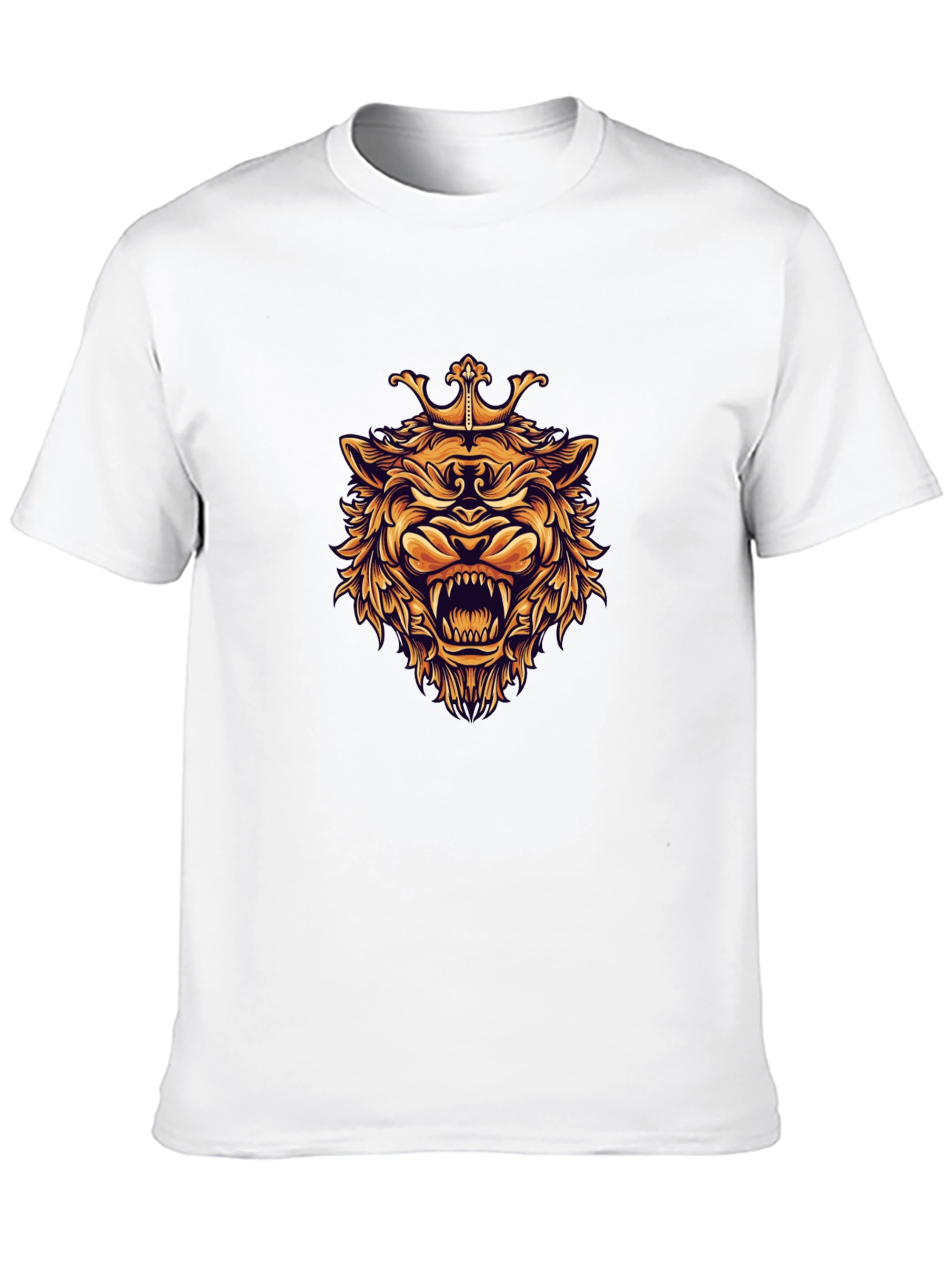 King Lion Graphic Black T-Shirt