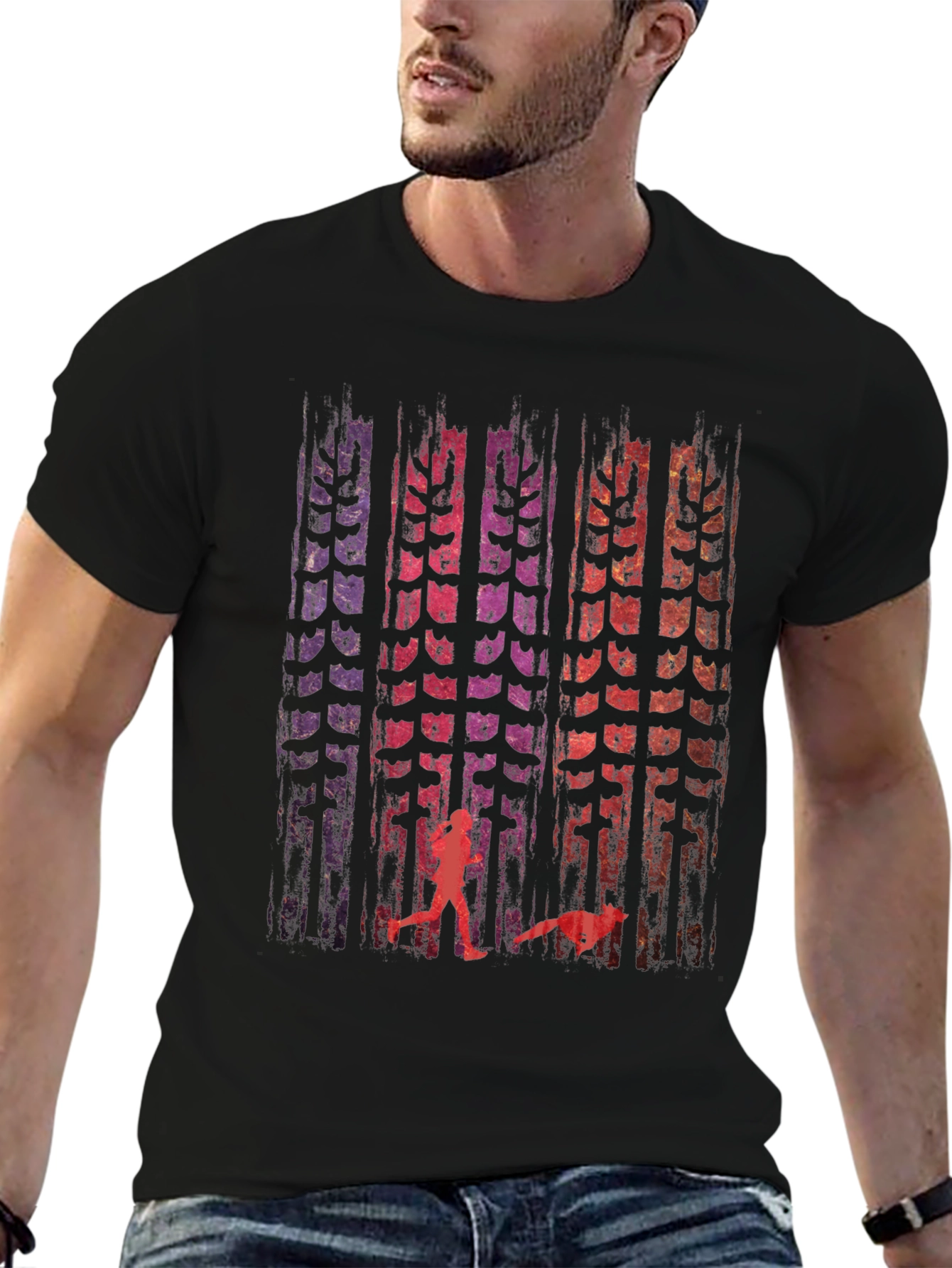 Runner & Wolf Graphic Print Tee