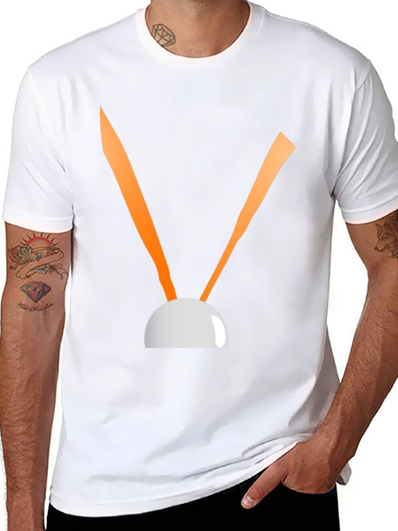 Abstract Graphic Black Tee