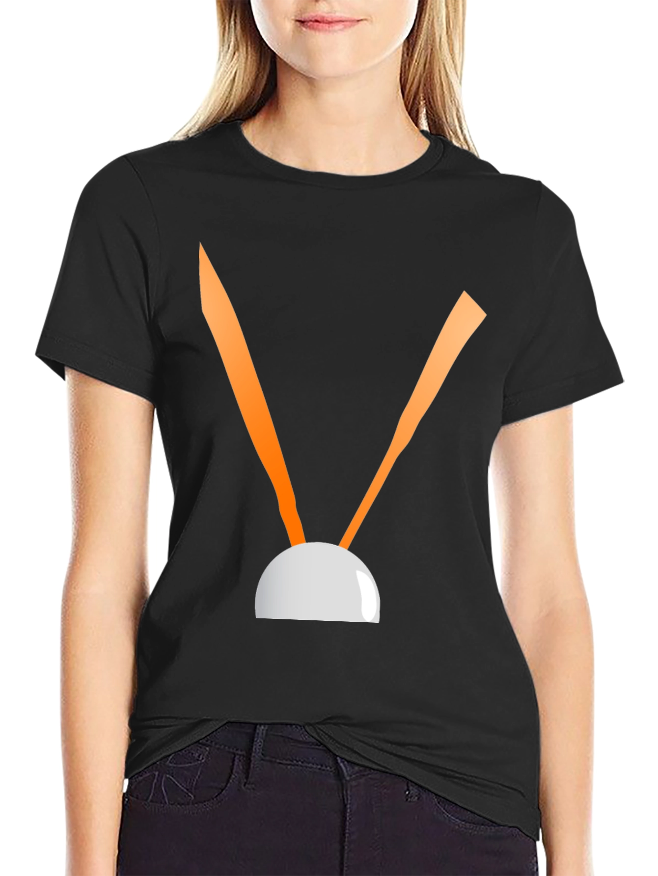 Abstract Graphic Black Tee