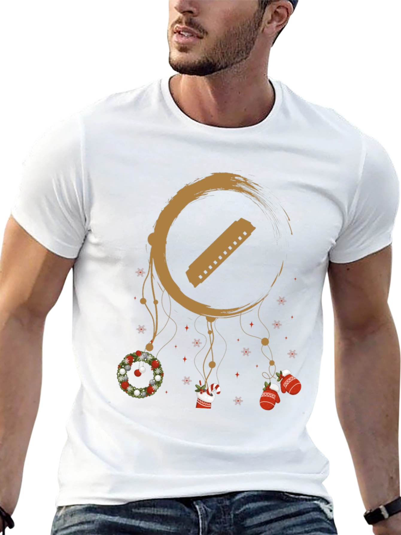 Festive Harmonica Dreamcatcher T-Shirt