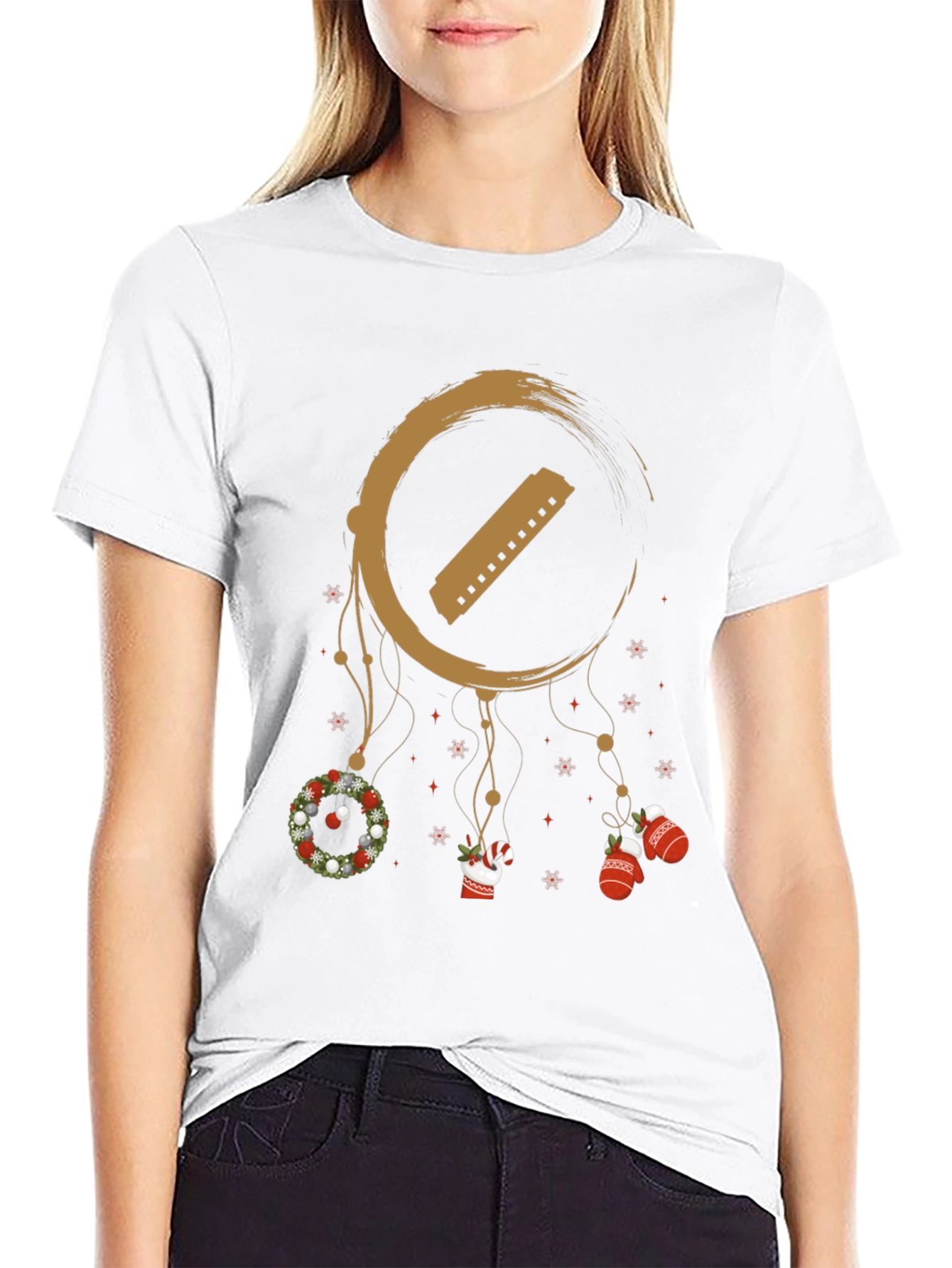 Festive Harmonica Dreamcatcher T-Shirt