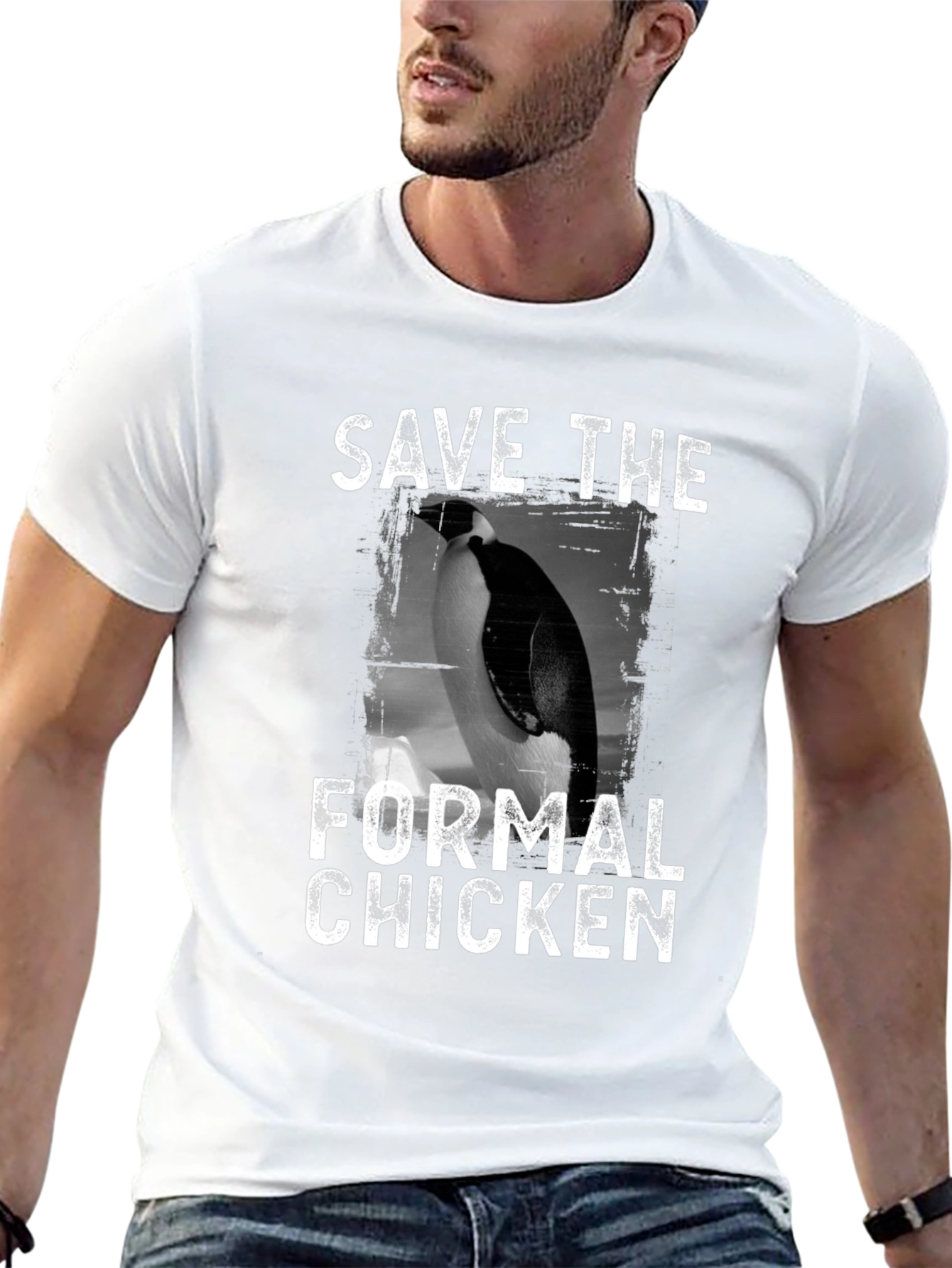Save the Formal Chicken Graphic Tee