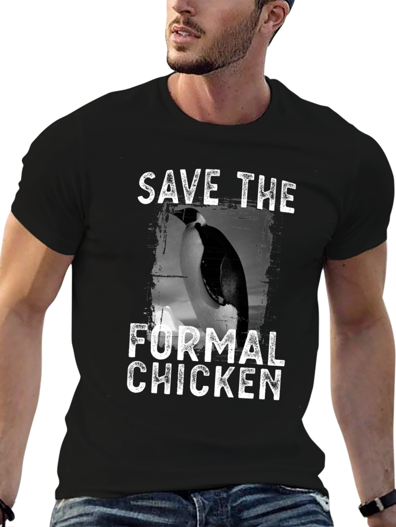 Save the Formal Chicken Graphic Tee