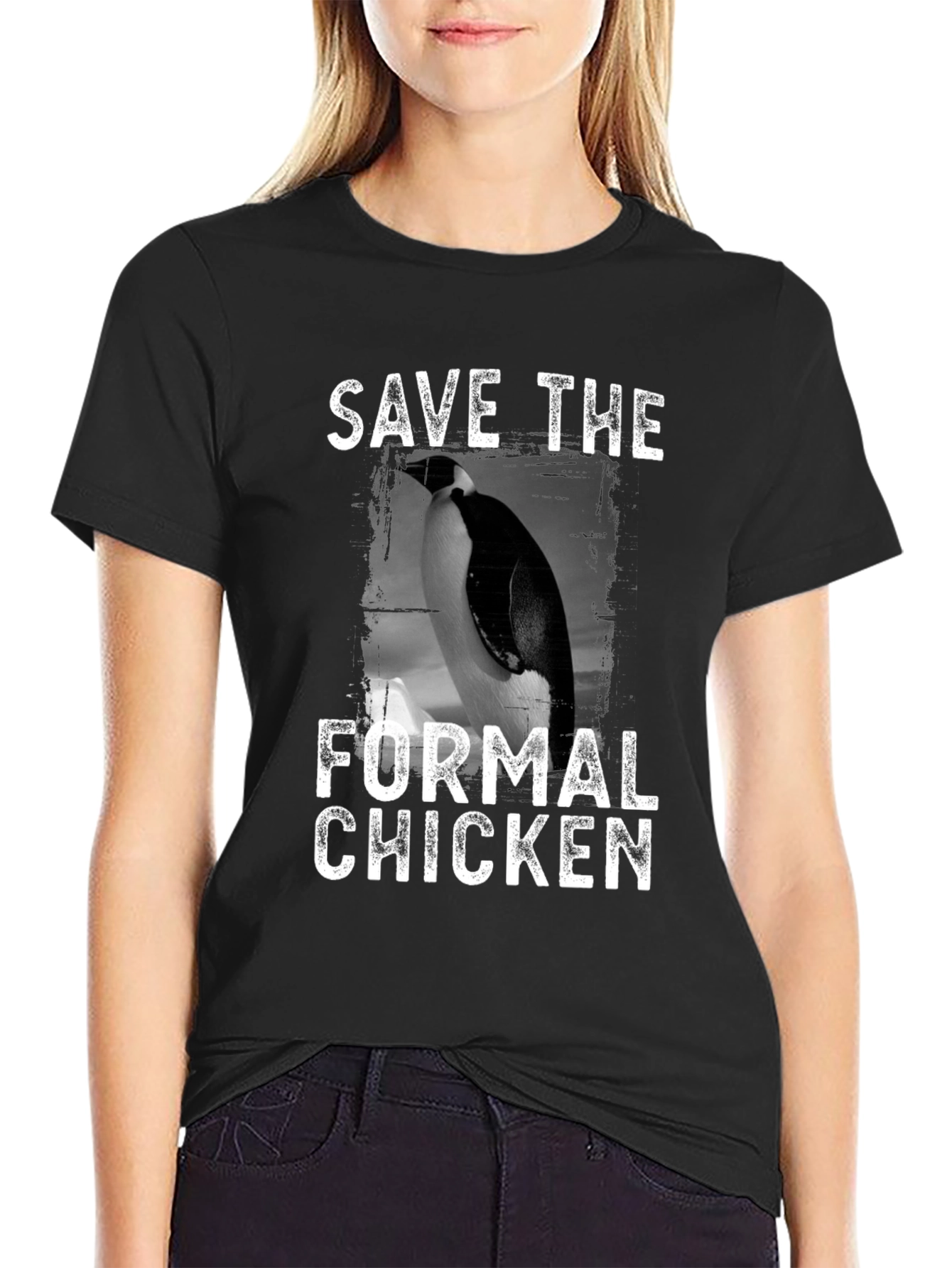 Save the Formal Chicken Graphic Tee