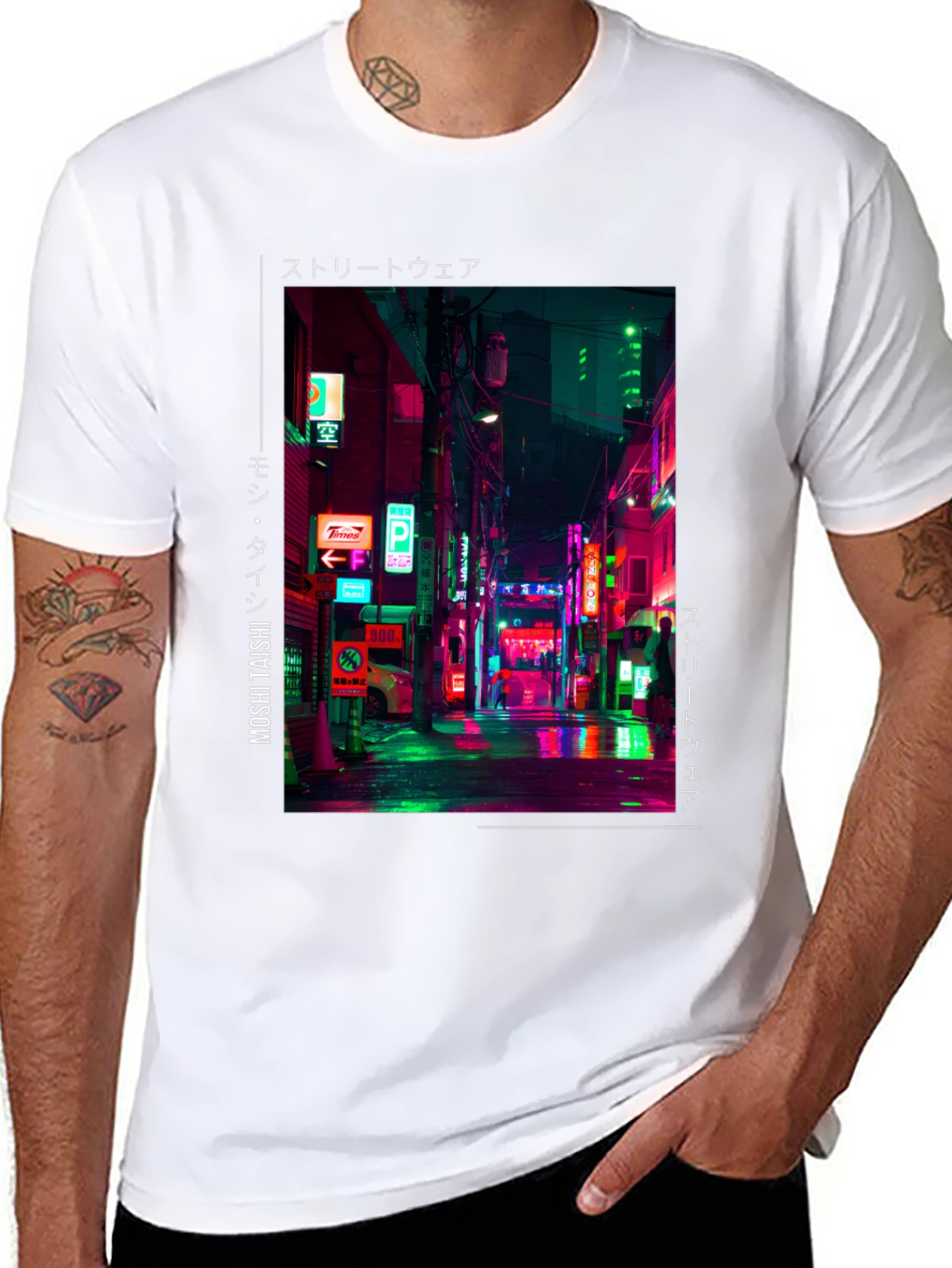 Neon Tokyo Streetwear T-Shirt