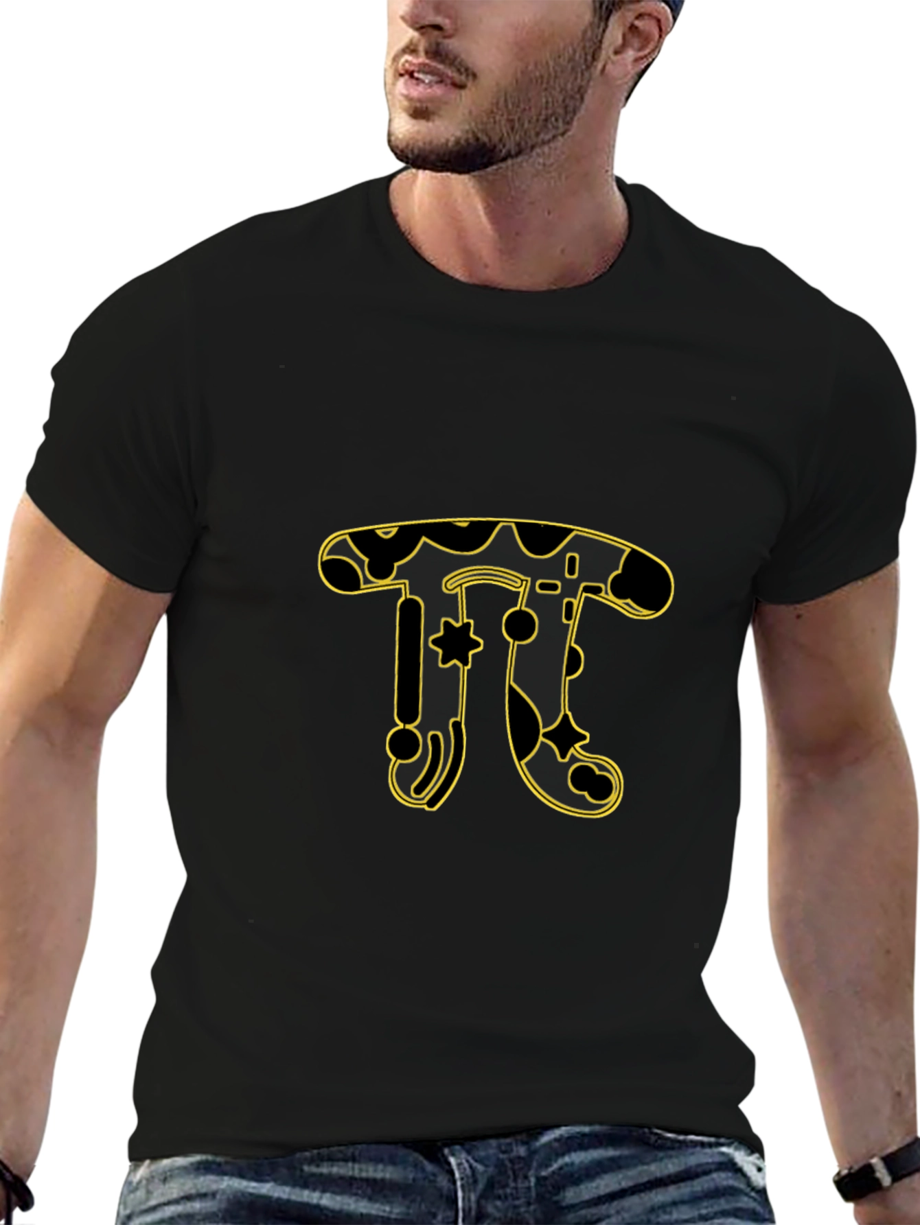 Black Pi T-Shirt - Math & Design Tee