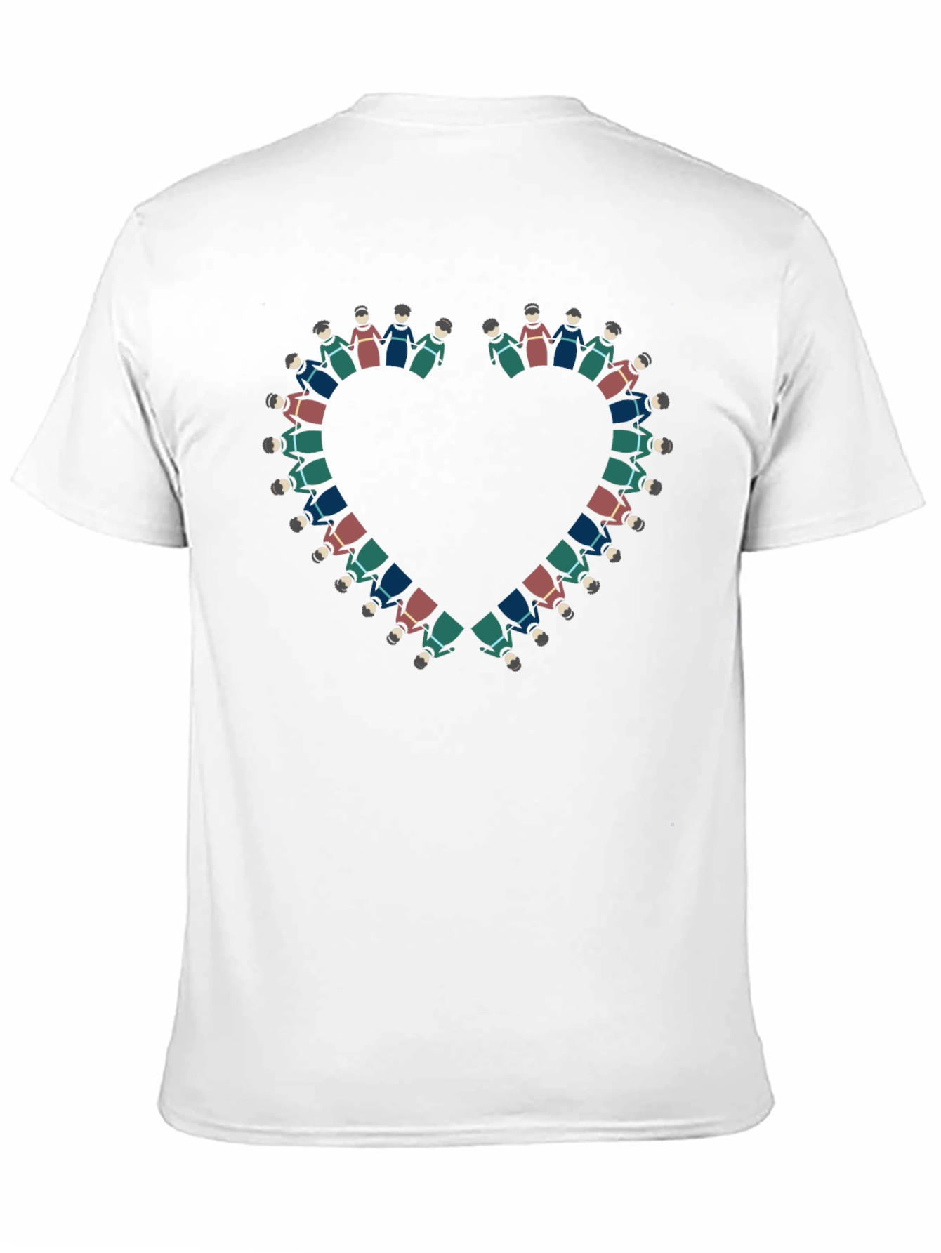 Heart of People T-Shirt - Black Cotton