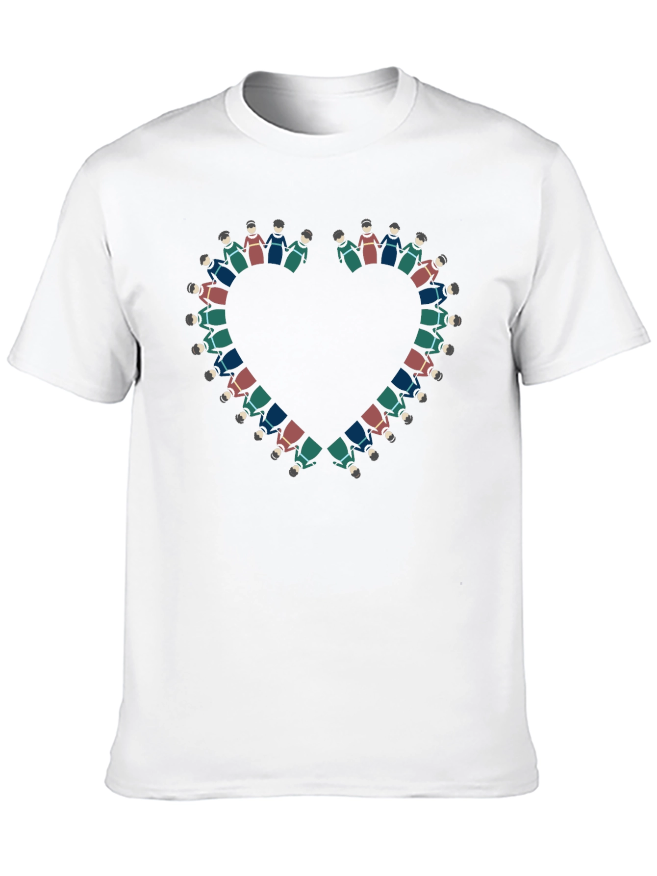 Heart of People T-Shirt - Black Cotton