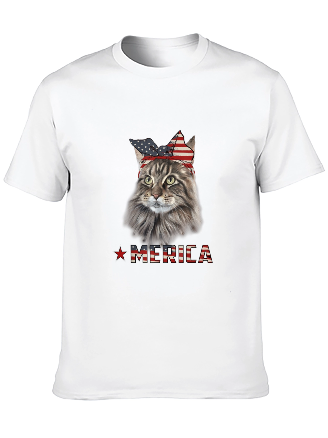 Patriotic Cat Merica T-Shirt