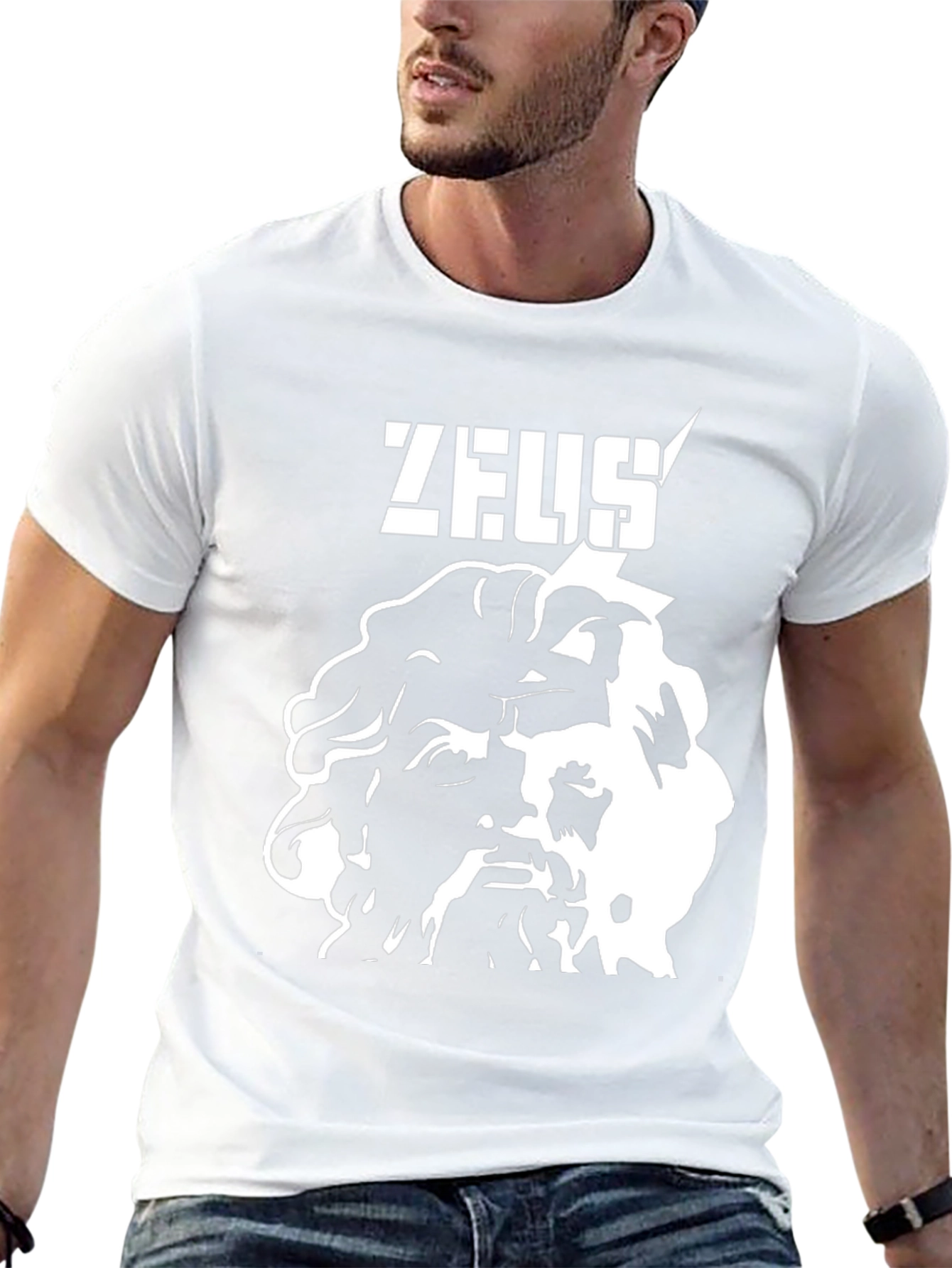 Zeus Graphic Print Black T-Shirt