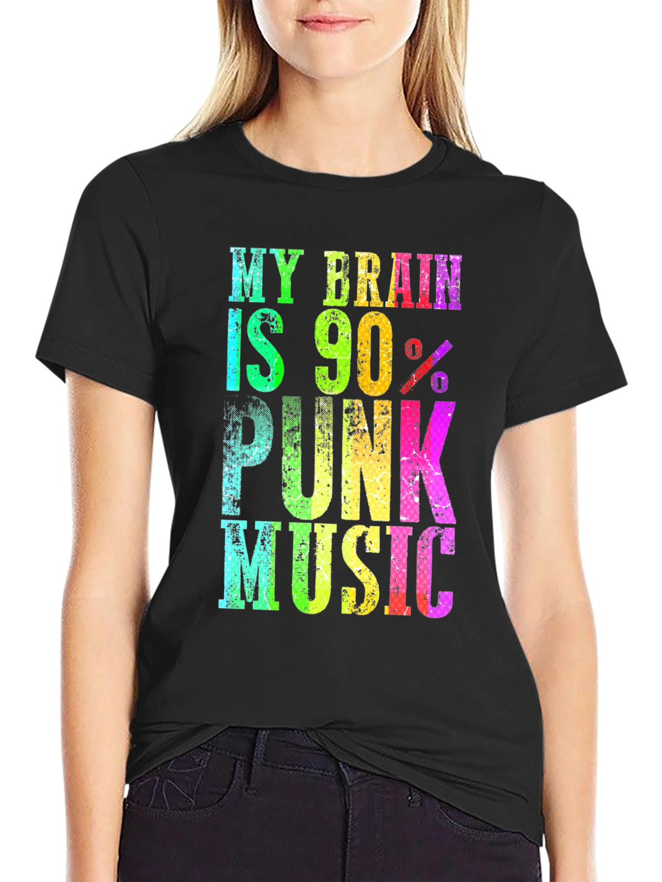 My Brain Is 90% Punk Music Graphic Tee