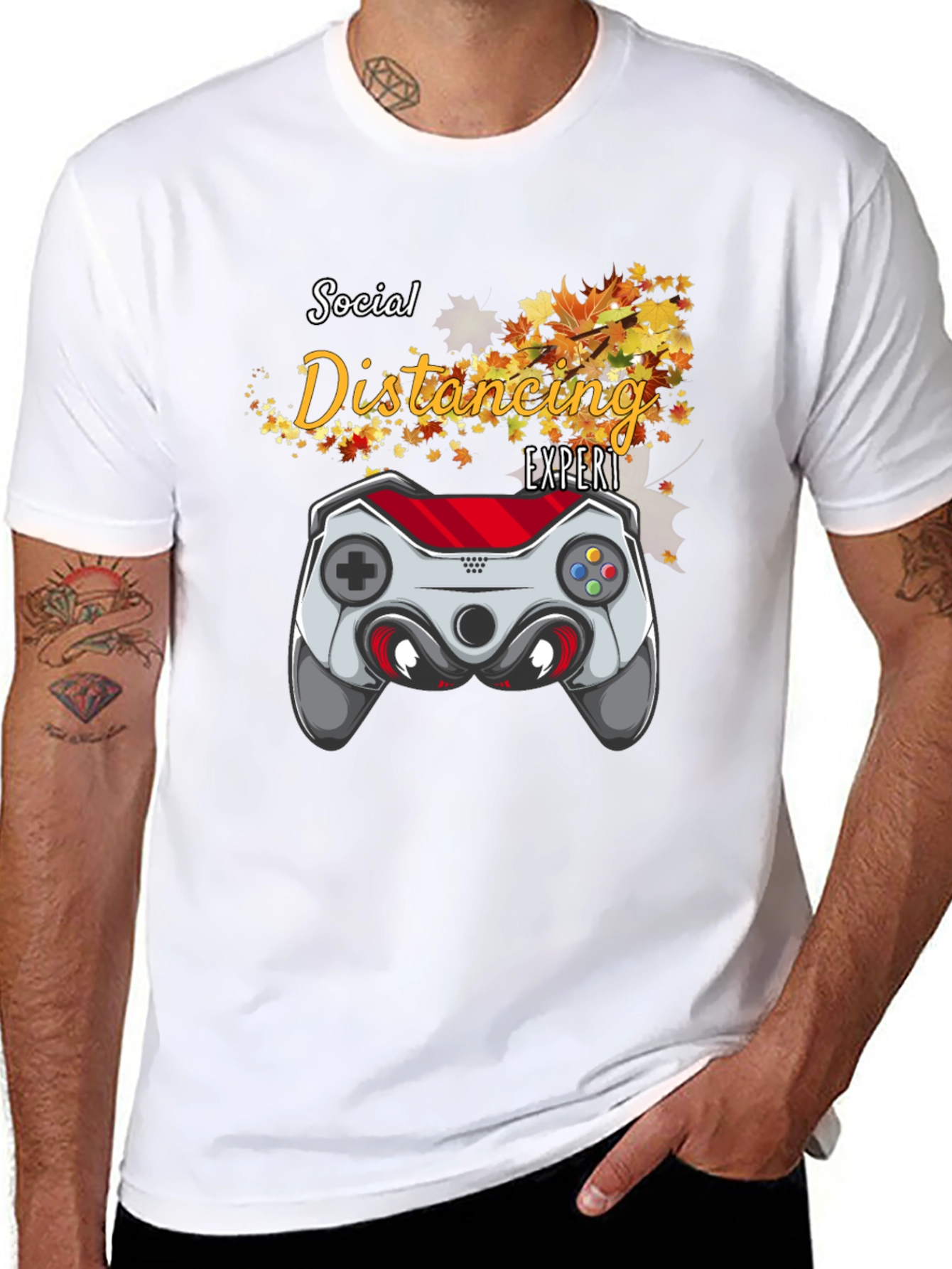 Social Distancing Expert Gamer T-Shirt