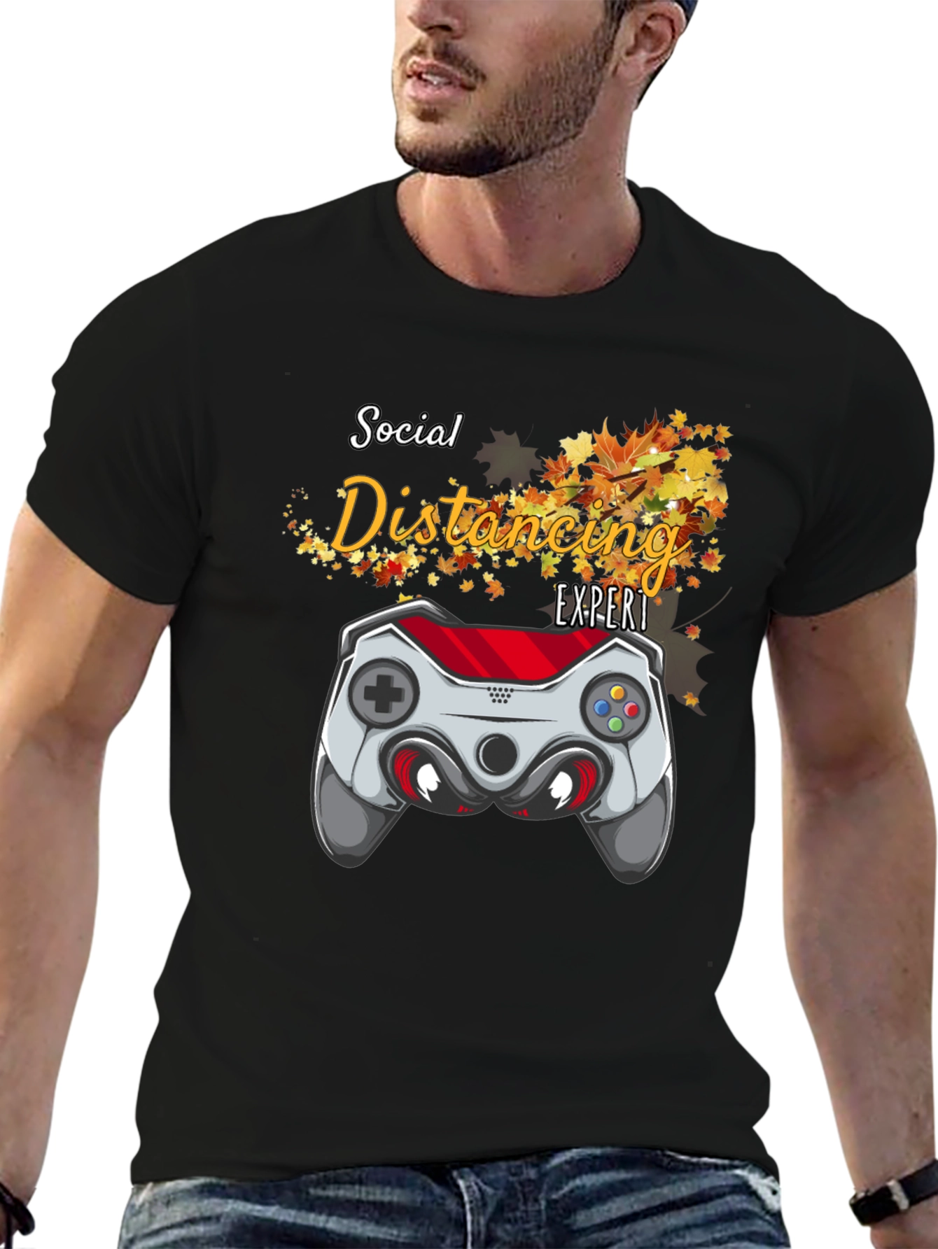 Social Distancing Expert Gamer T-Shirt