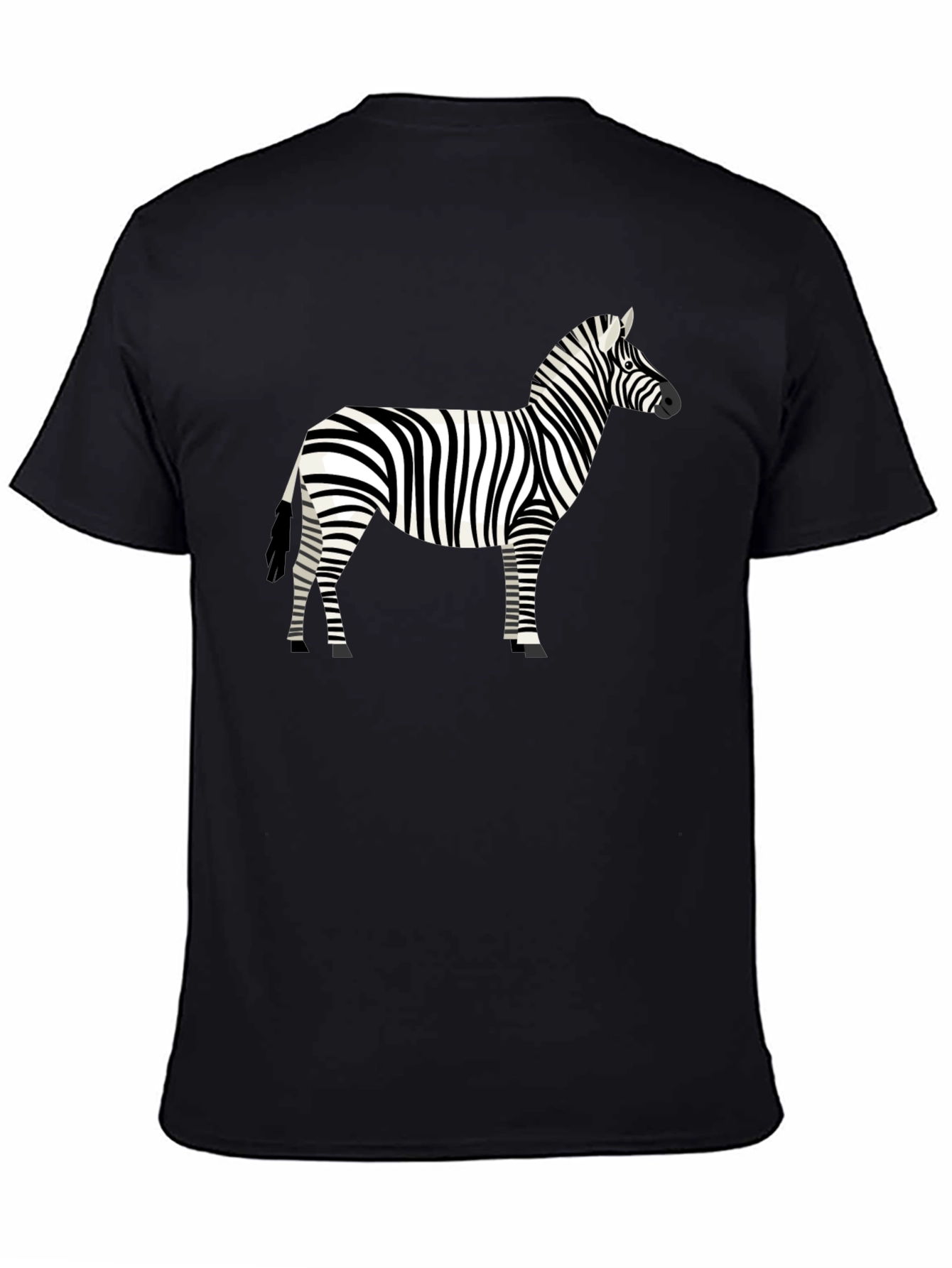 Zebra Graphic Black T-Shirt