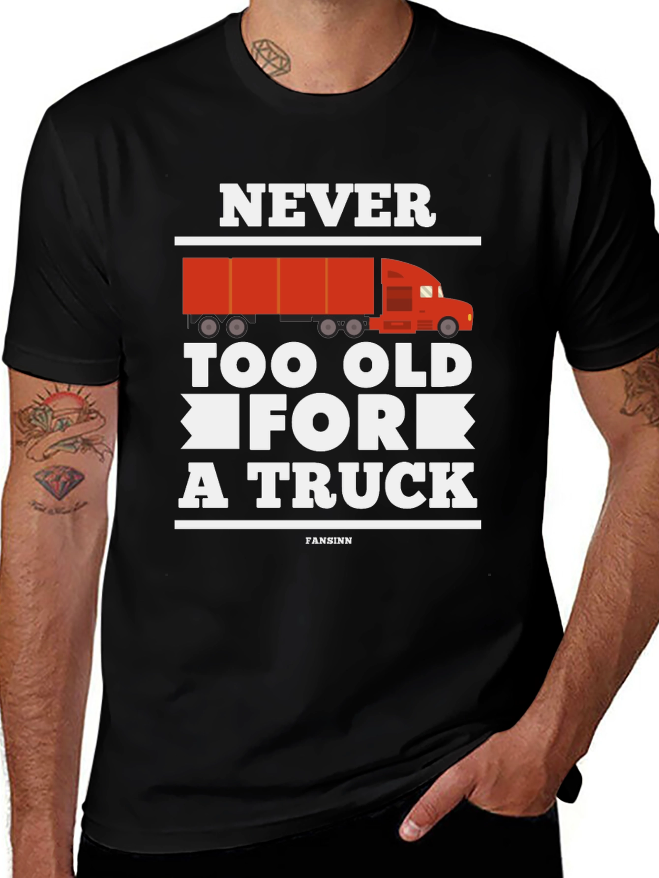 Never Too Old for a Truck Graphic Tee