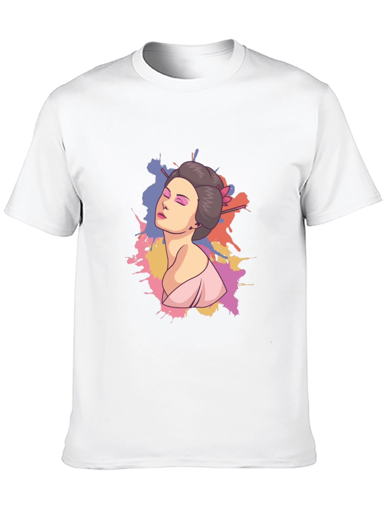 Geisha Graphic Black T-Shirt
