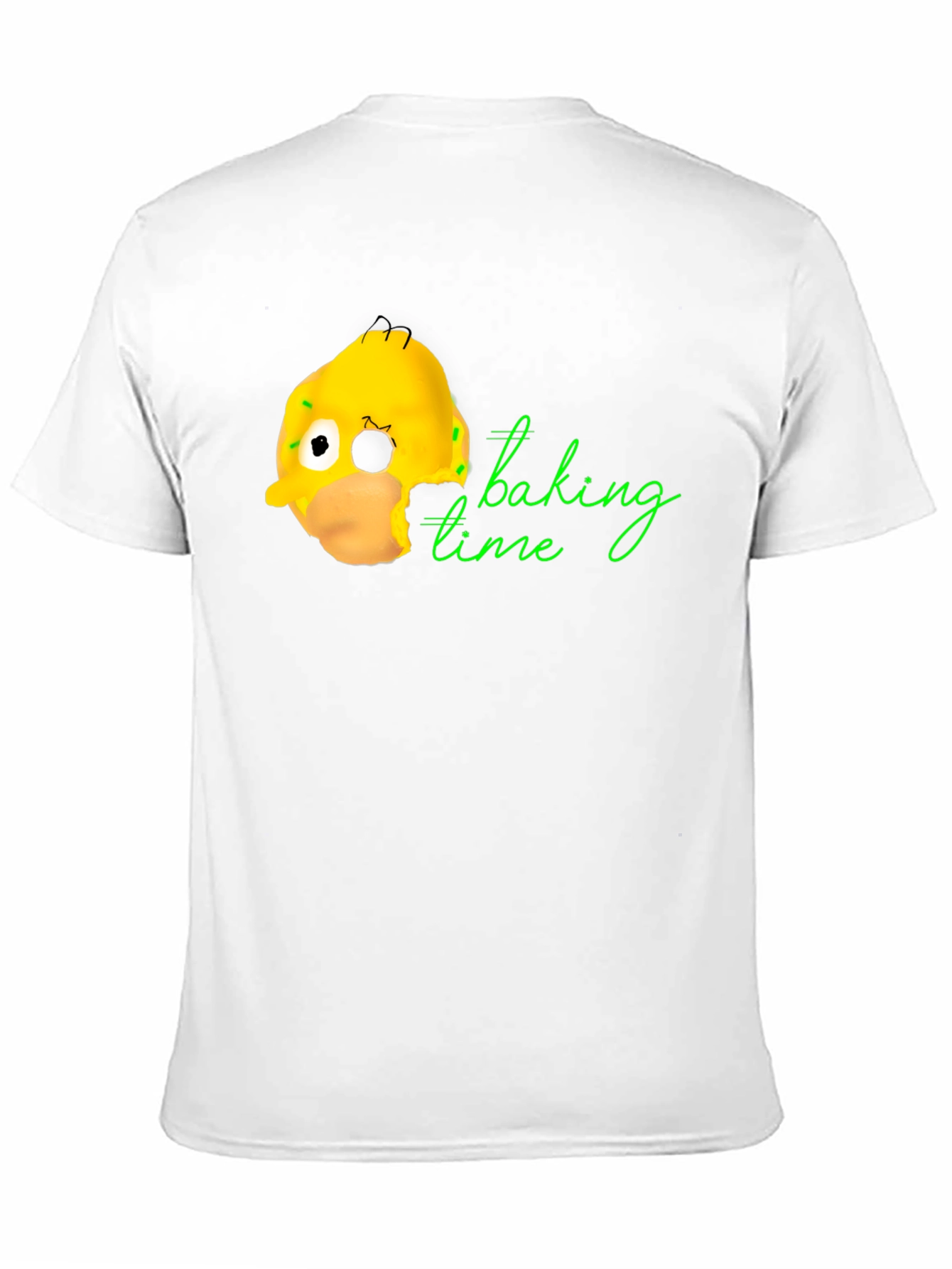 Homer Donut Baking Time Black T-Shirt
