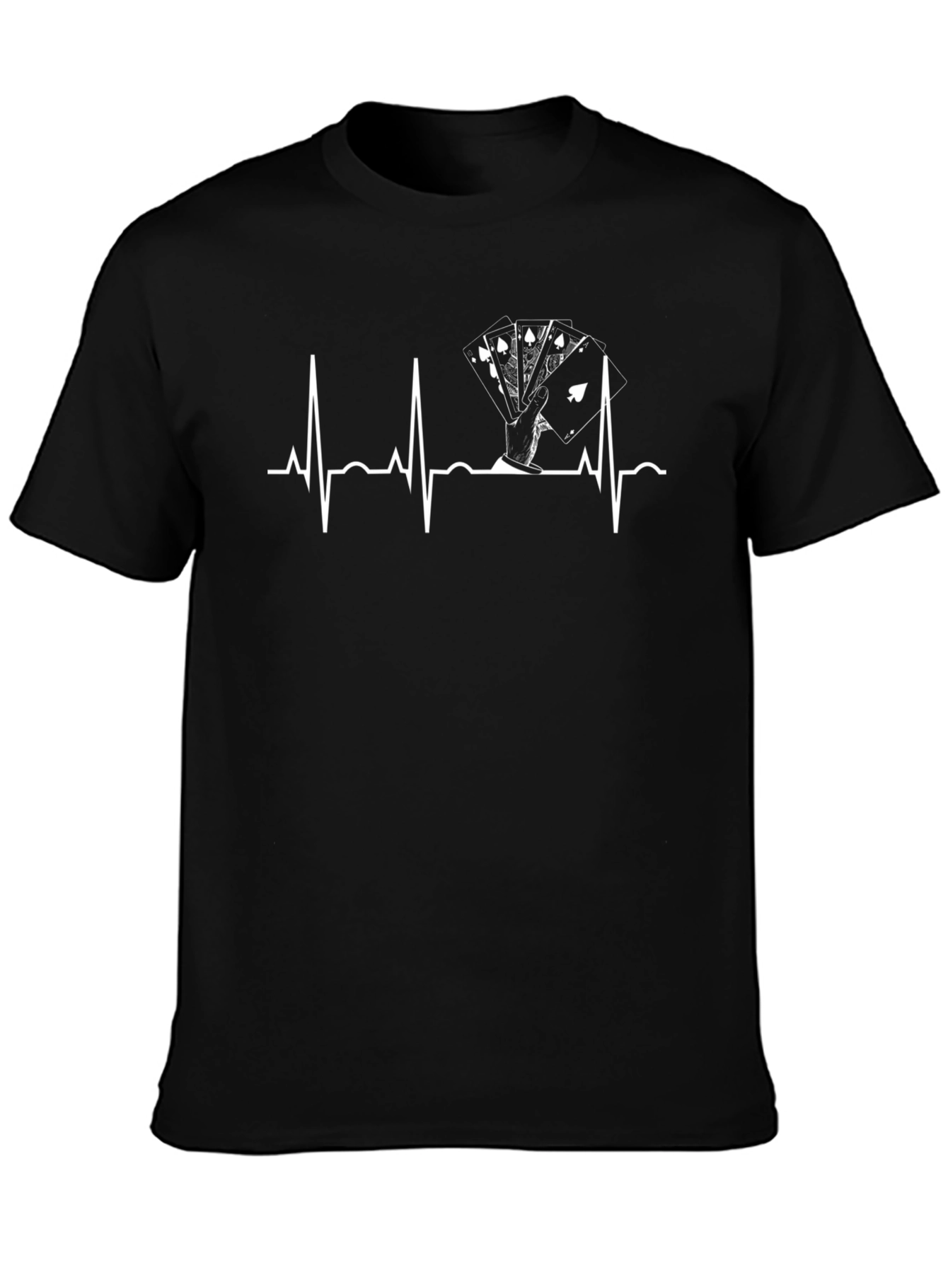 Poker Hand Heartbeat T-Shirt