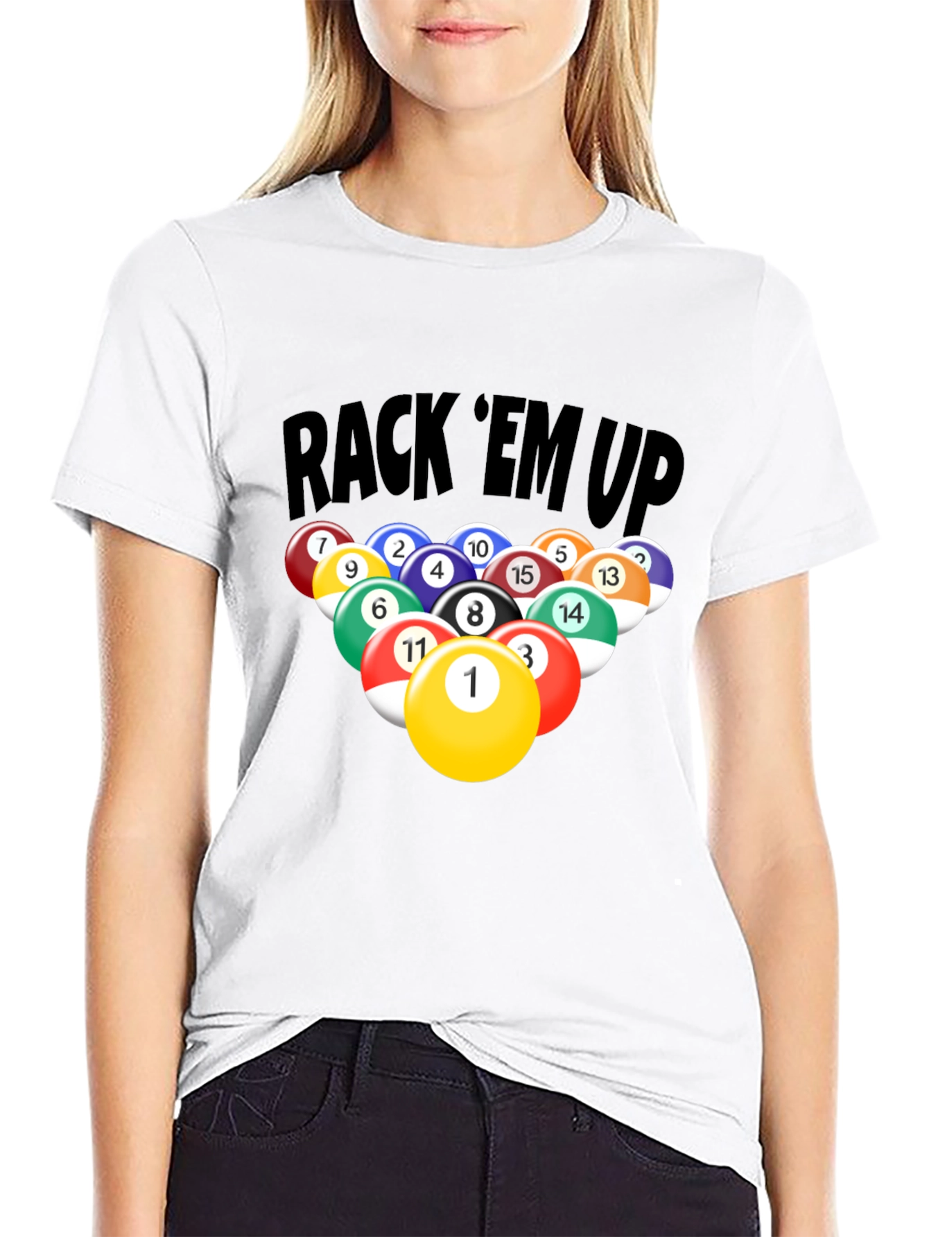 Rack Em Up Billiards Graphic T-Shirt