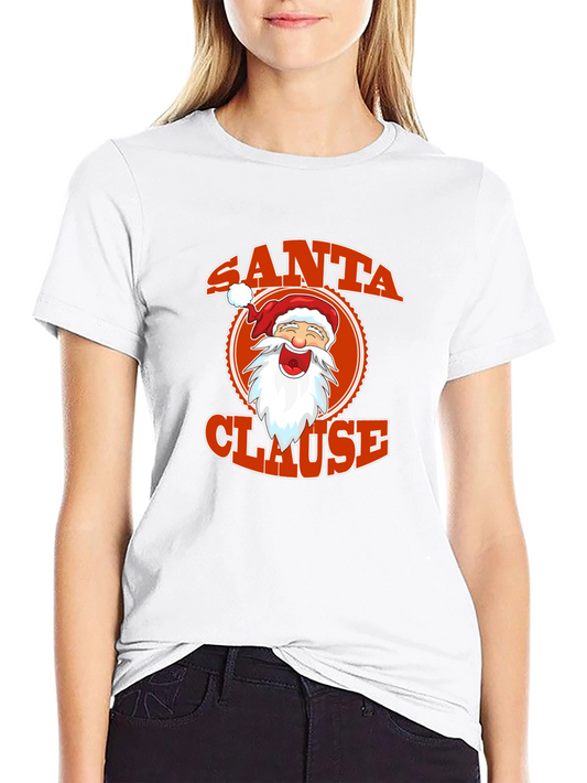 Santa Clause Graphic Tee - Festive Holiday Apparel