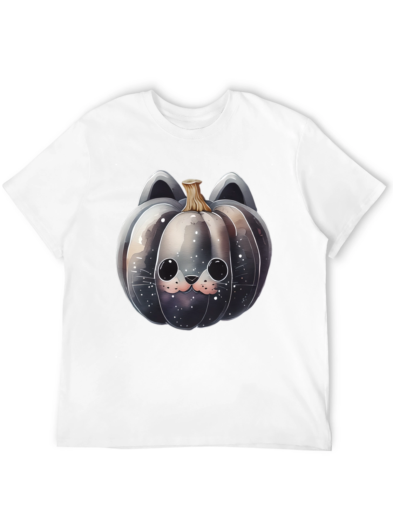 Spooky Cute Cat Pumpkin T-Shirt