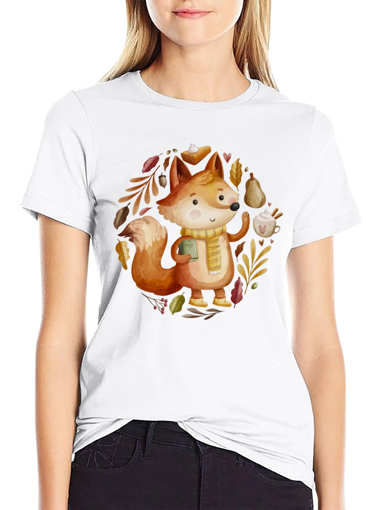 Autumn Fox T-Shirt: Cozy Fall Vibes