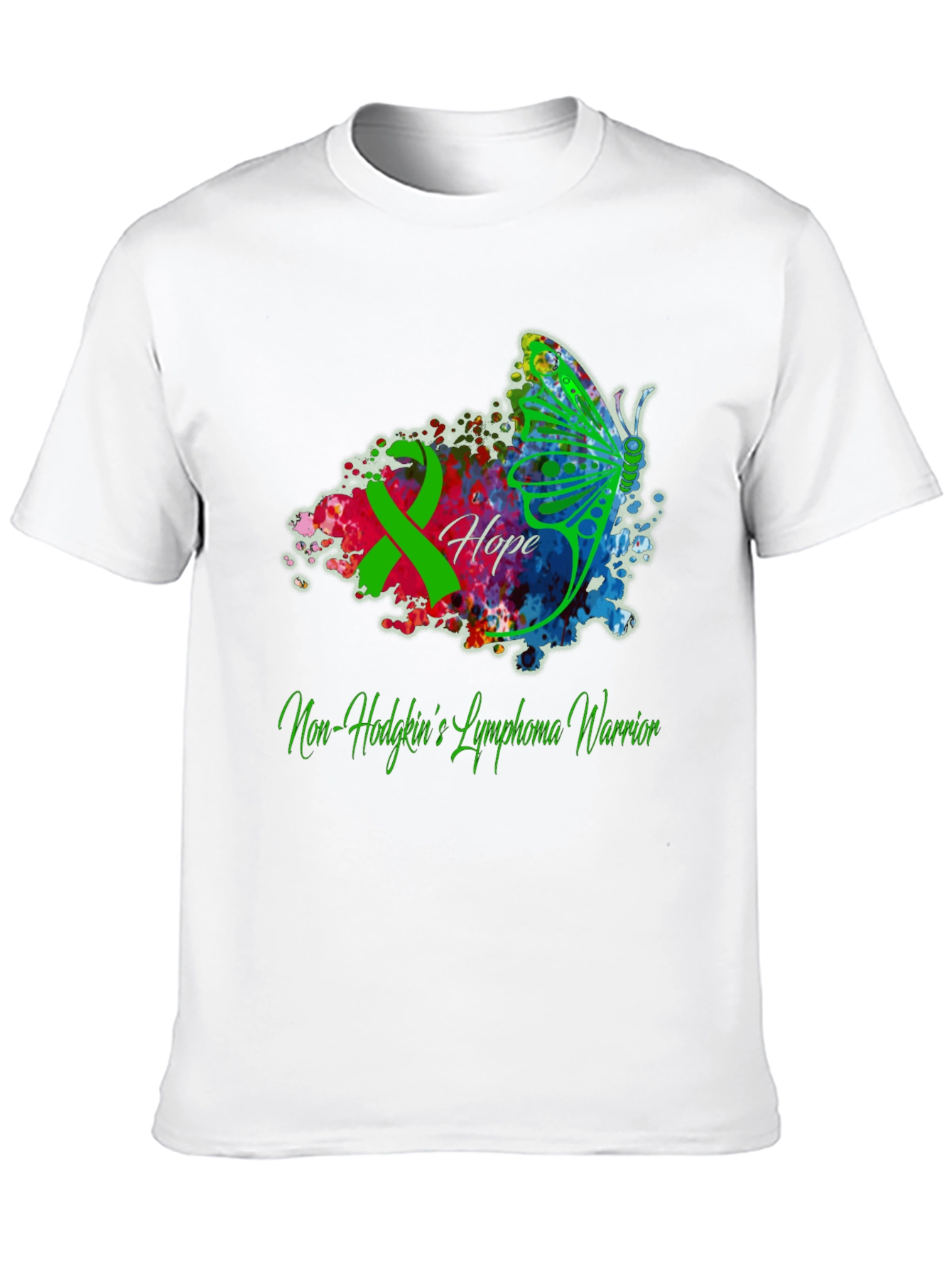 Non-Hodgkins Lymphoma Warrior T-Shirt - Hope Butterfly