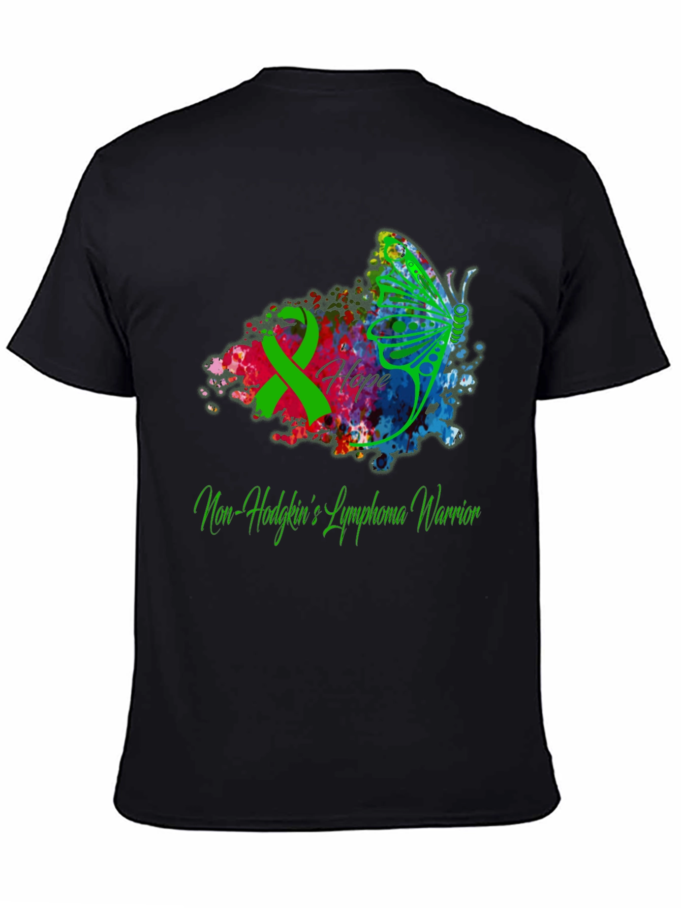 Non-Hodgkins Lymphoma Warrior T-Shirt - Hope Butterfly