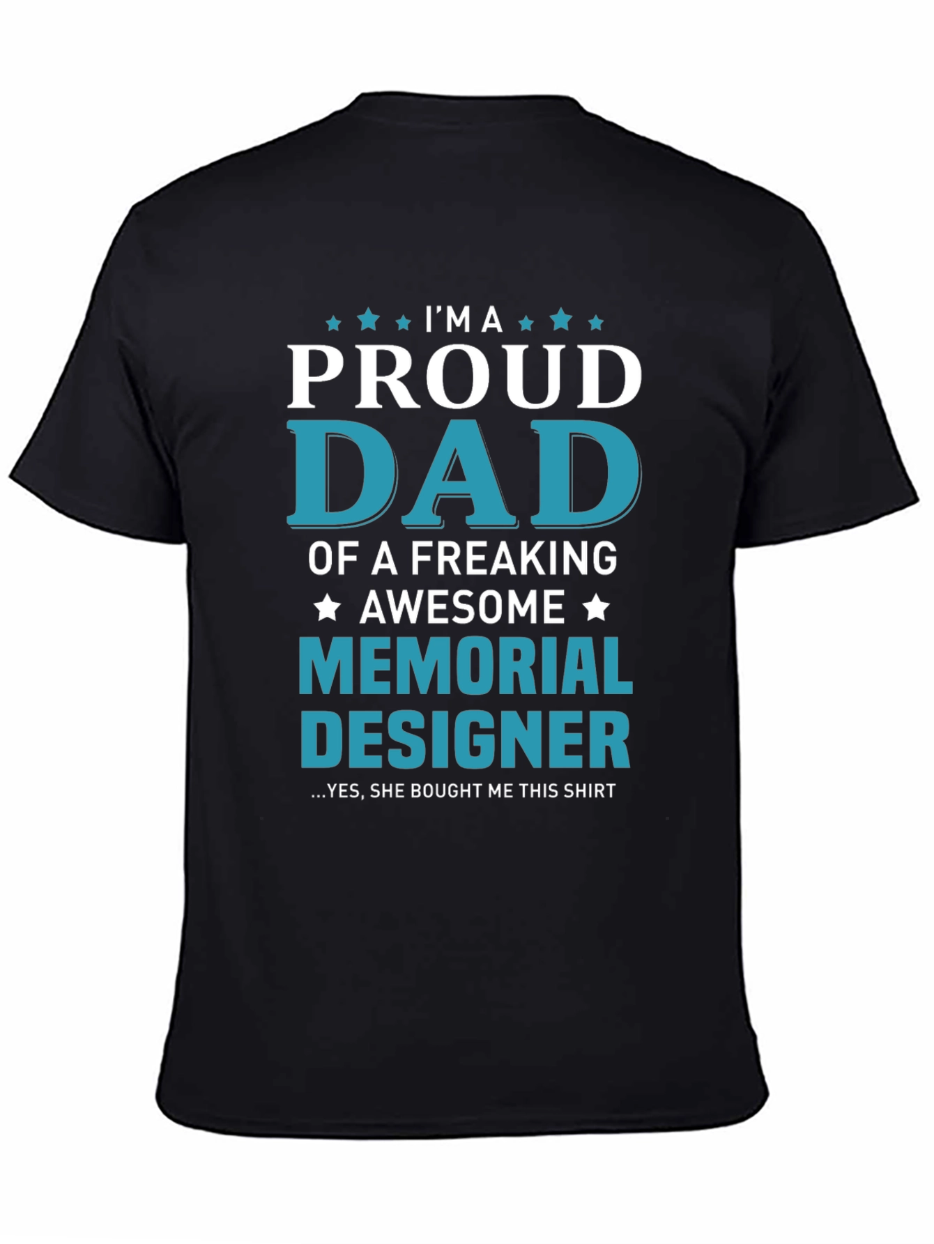 Proud Dad Memorial Designer T-Shirt