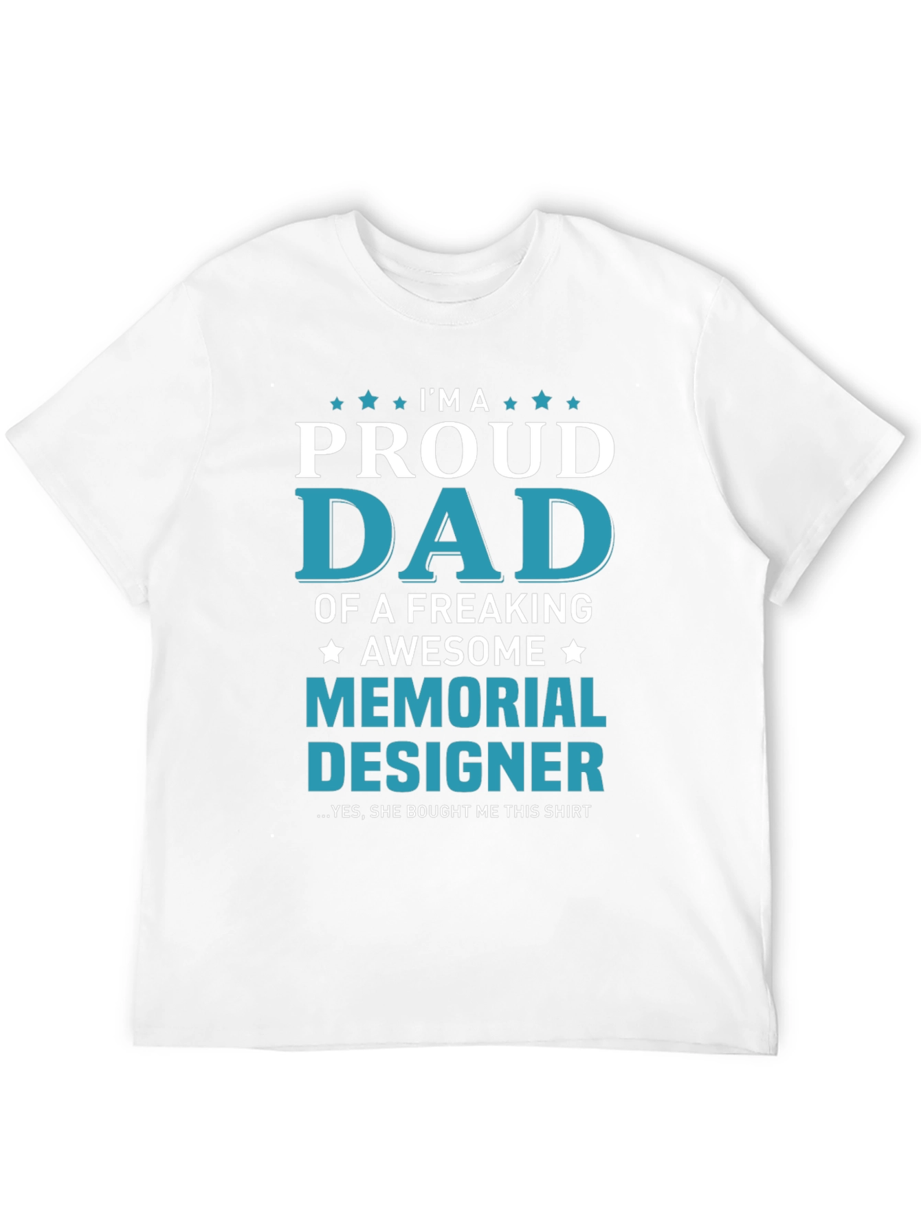 Proud Dad Memorial Designer T-Shirt