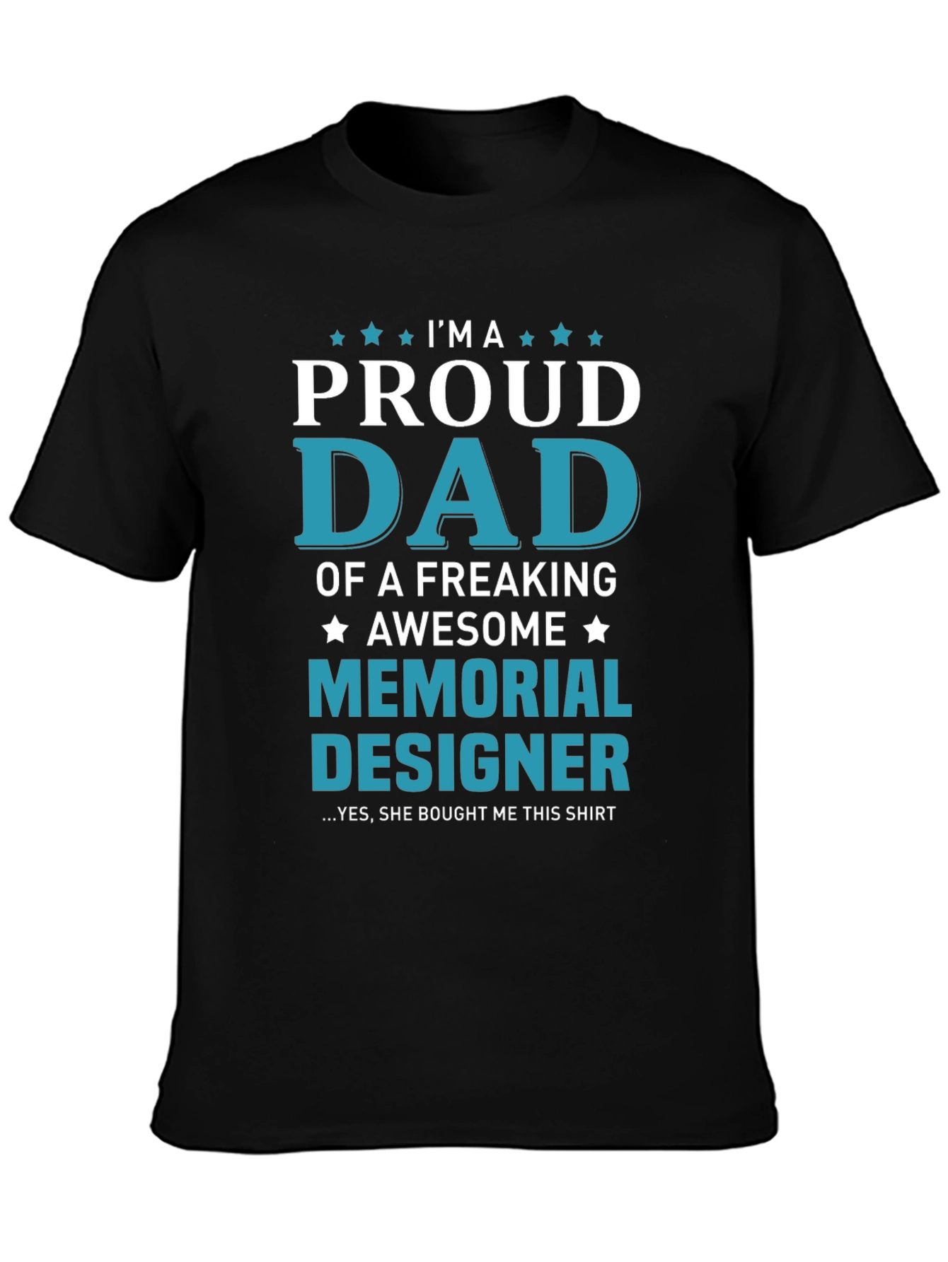 Proud Dad Memorial Designer T-Shirt