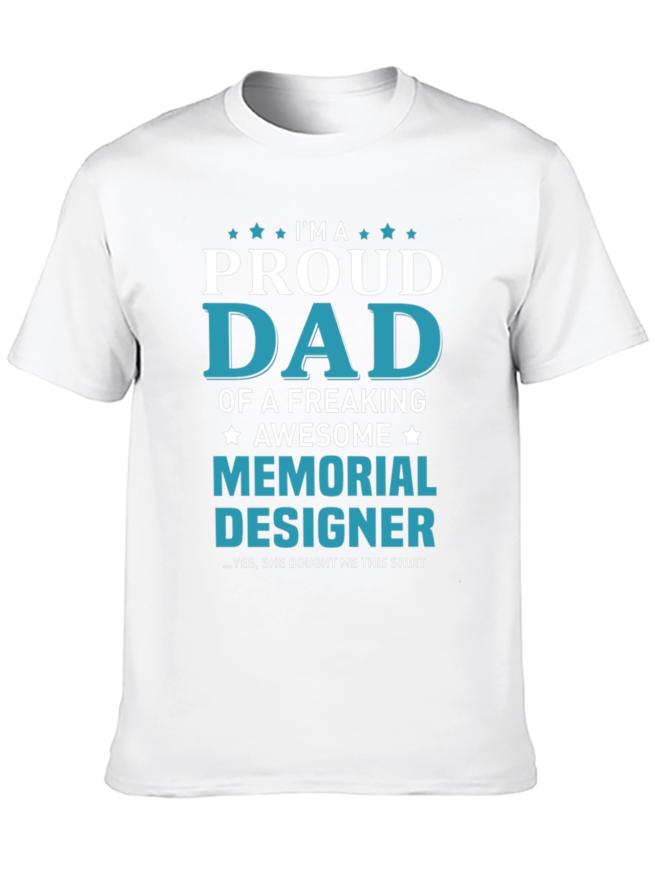 Proud Dad Memorial Designer T-Shirt
