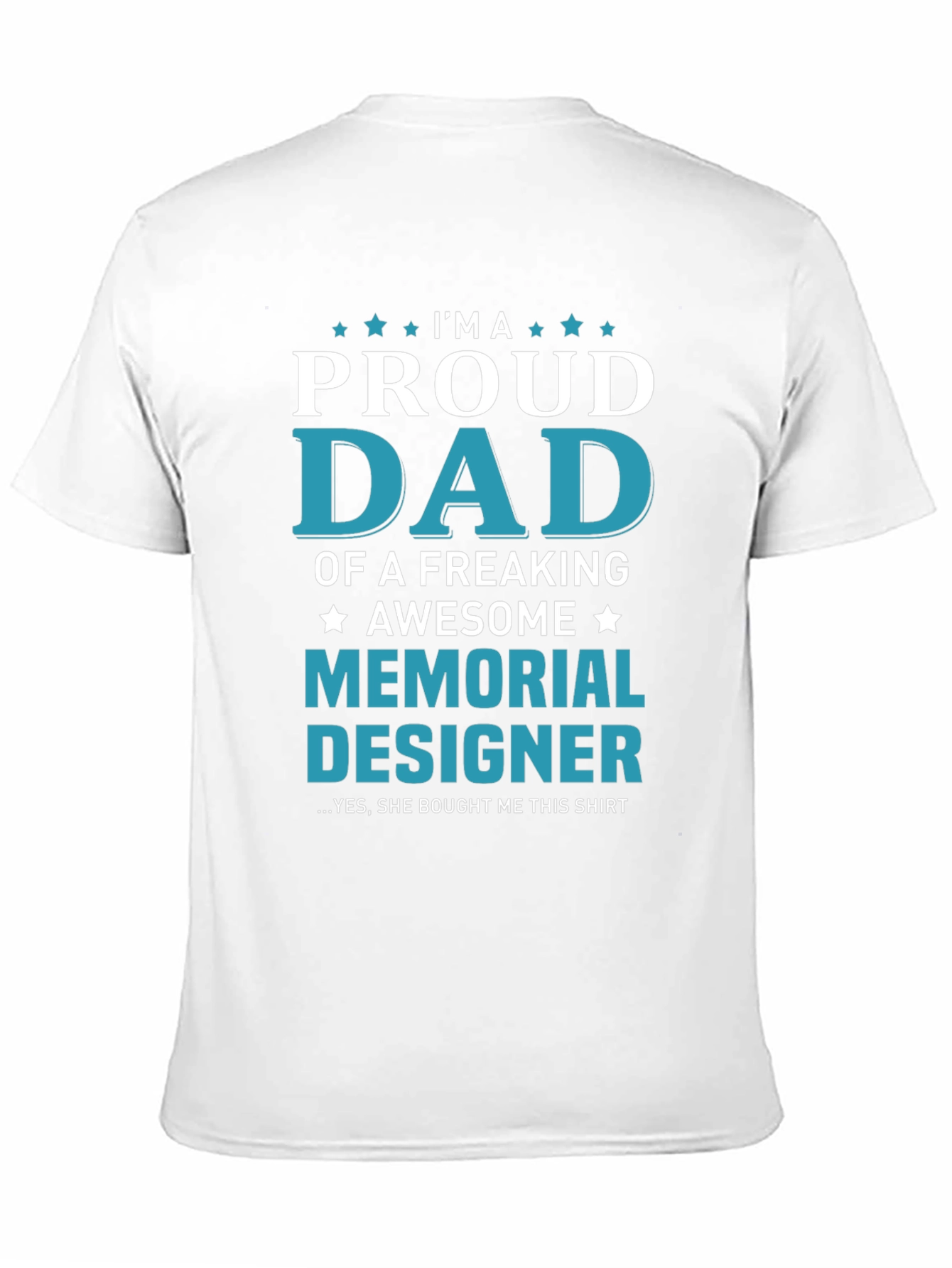 Proud Dad Memorial Designer T-Shirt